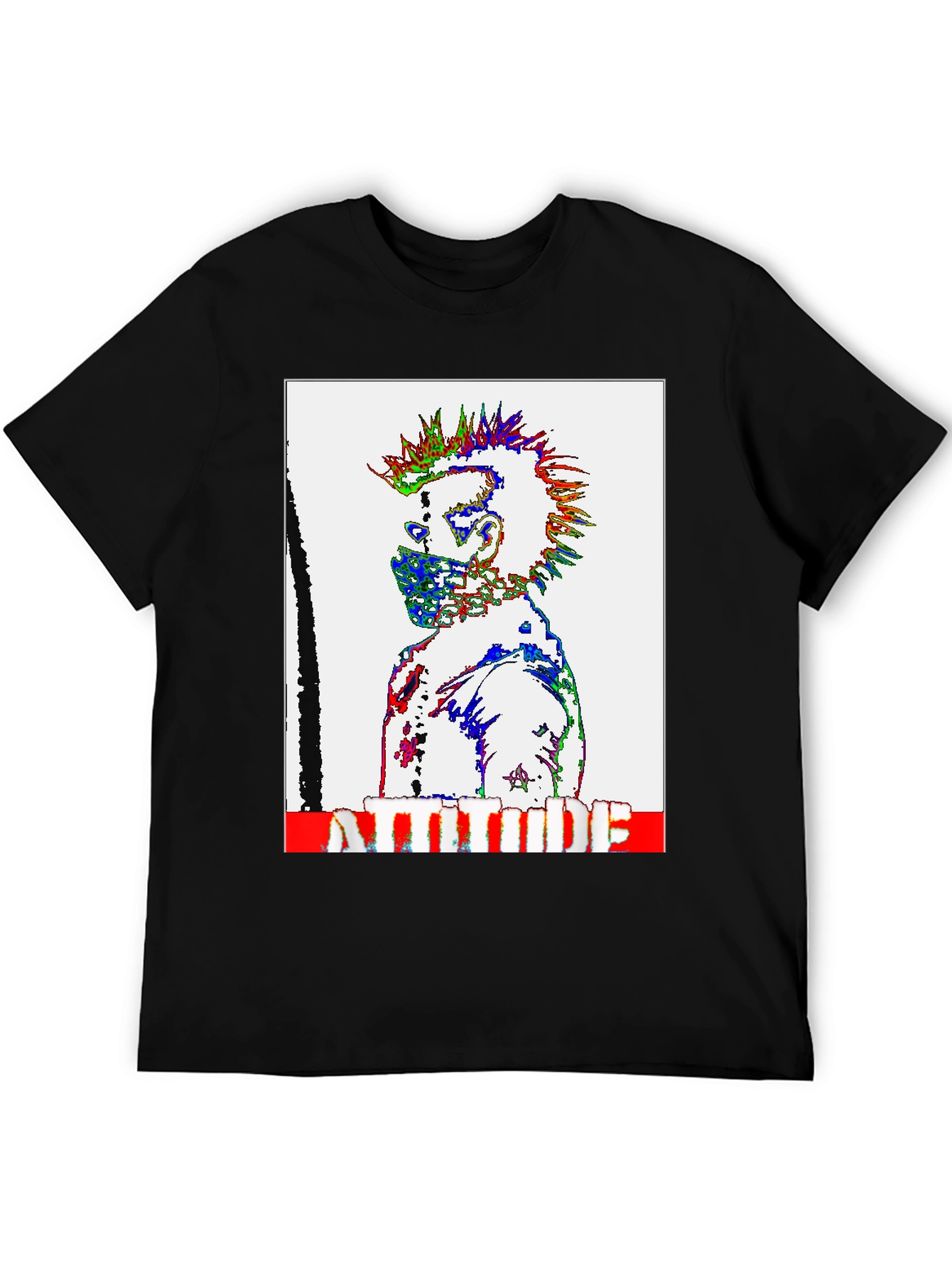 Attitude Punk Graphic T-Shirt - Bold Style - 5