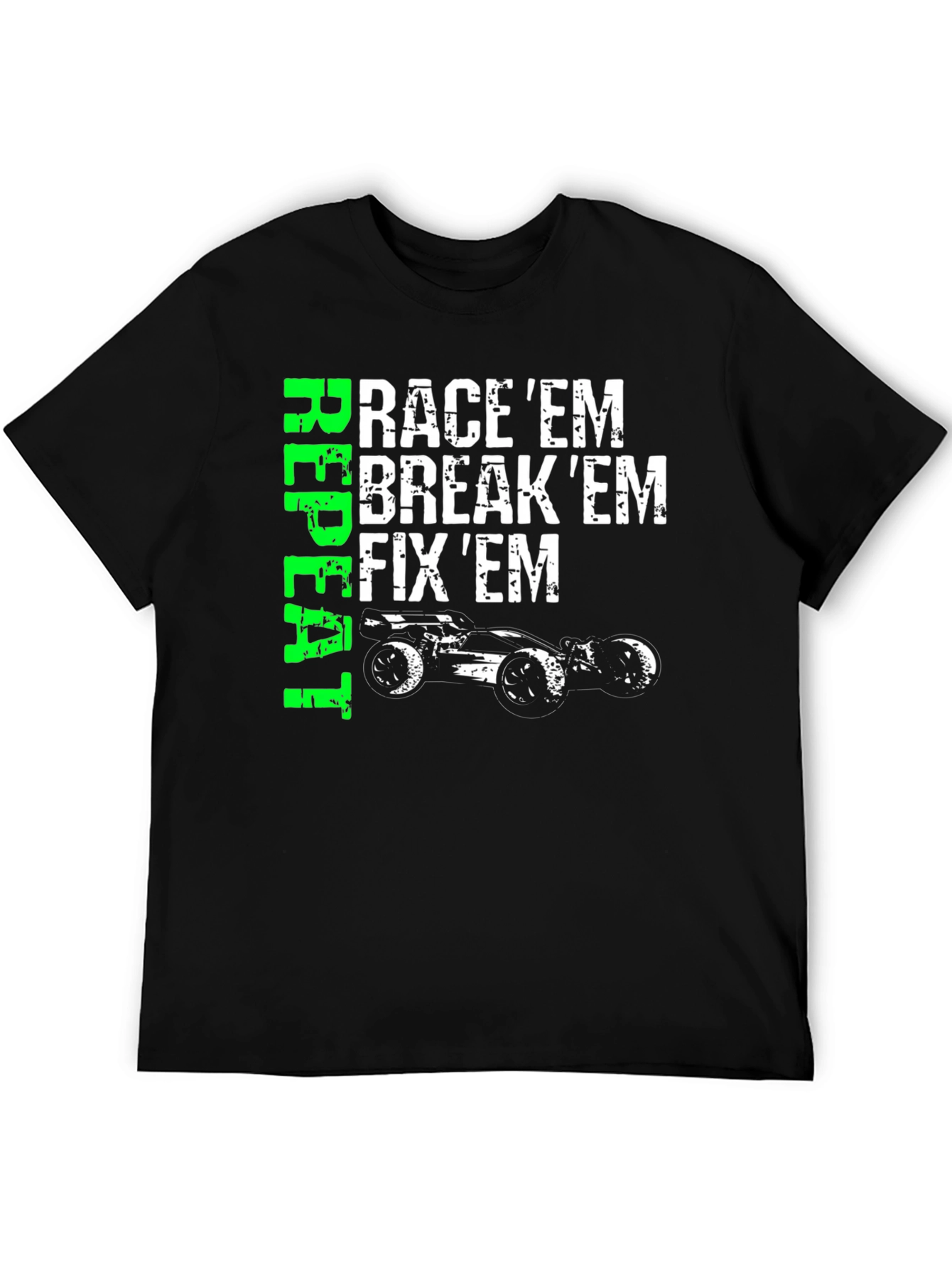 Black Race 'Em, Break 'Em, Fix 'Em T-Shirt view 5