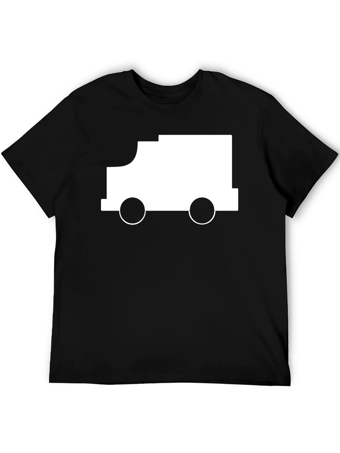 Black Truck Graphic Tee - Modern Black T-Shirt view 5