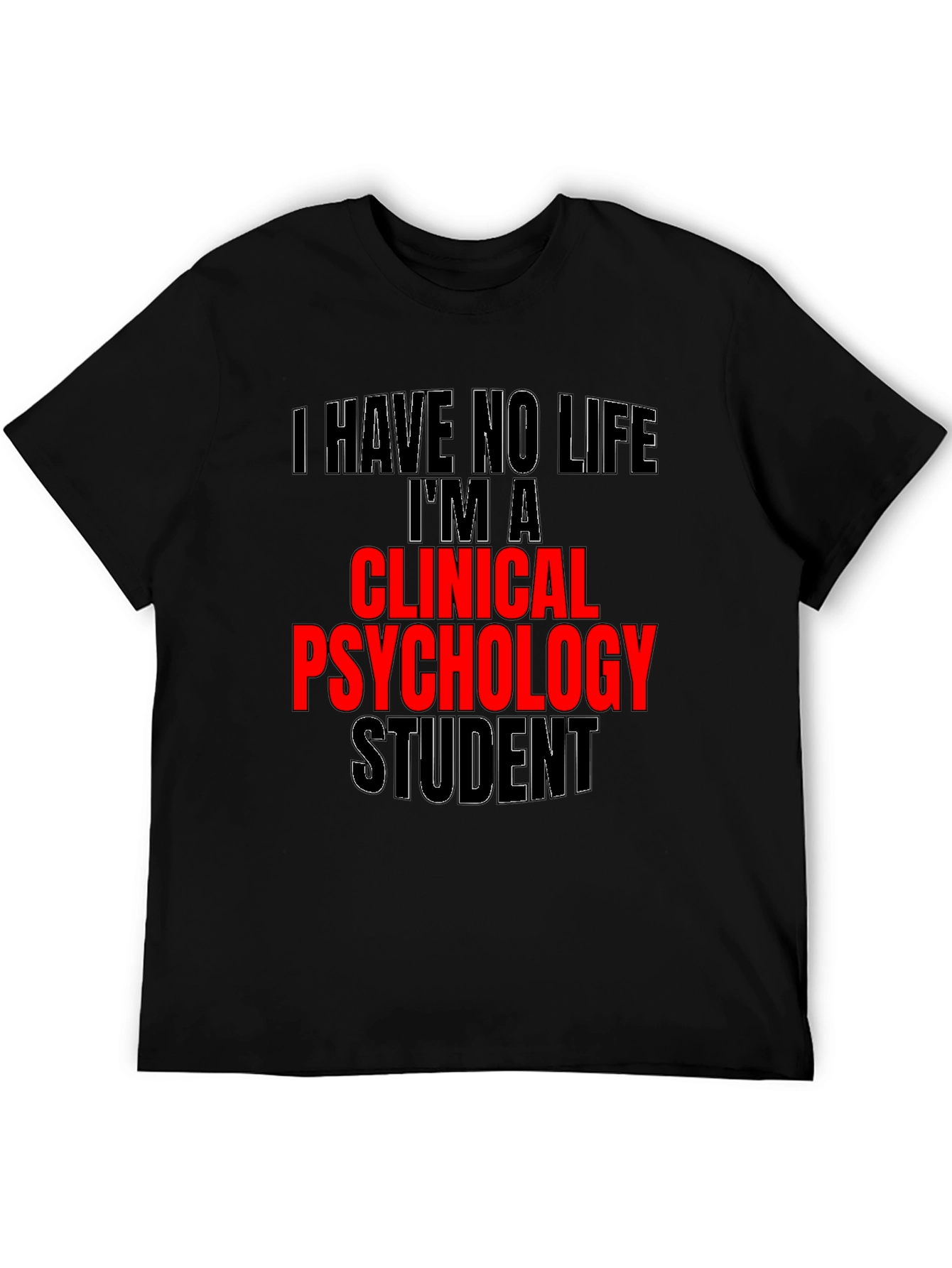 Black Clinical Psychology Student Graphic Tee view 5