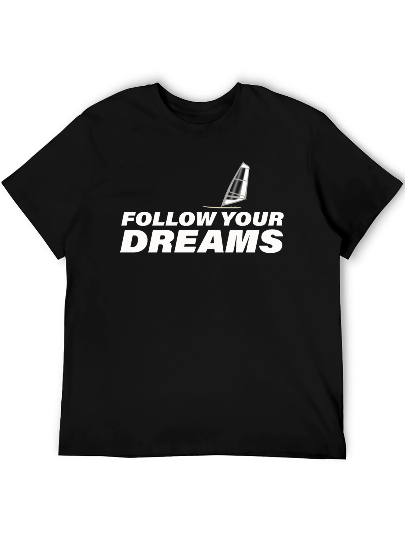 Black Follow Your Dreams Black T-Shirt view 5