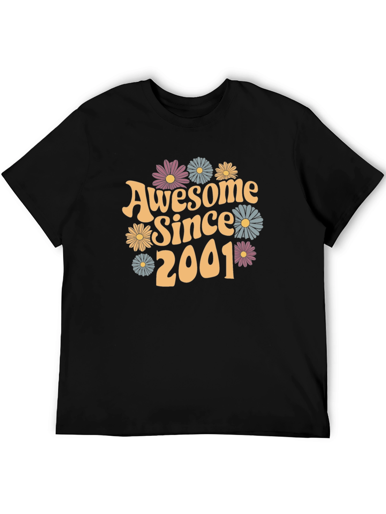Black Awesome Since 2001 Graphic Tee view 5