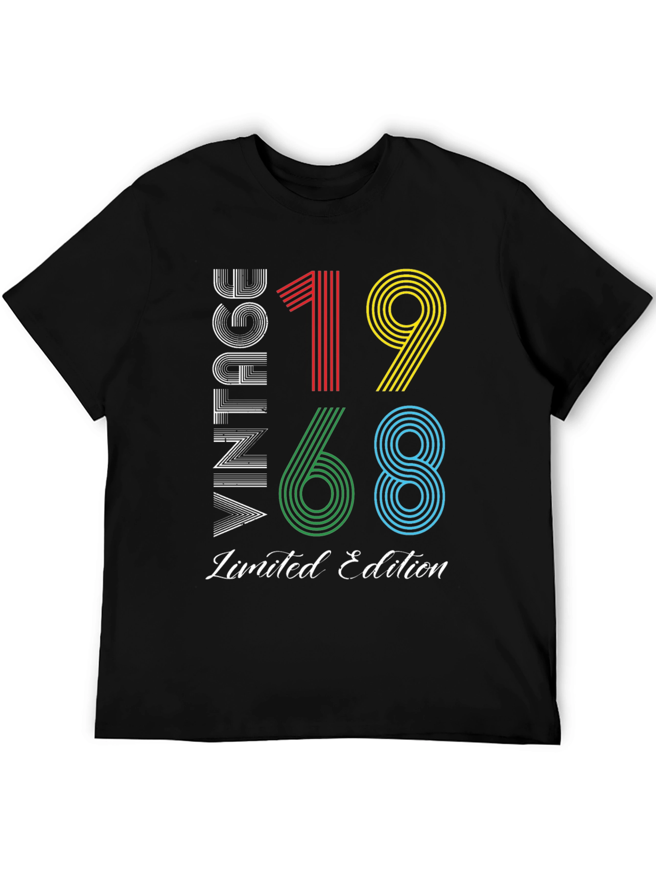 Black Vintage 1968 Limited Edition Graphic T-Shirt view 5