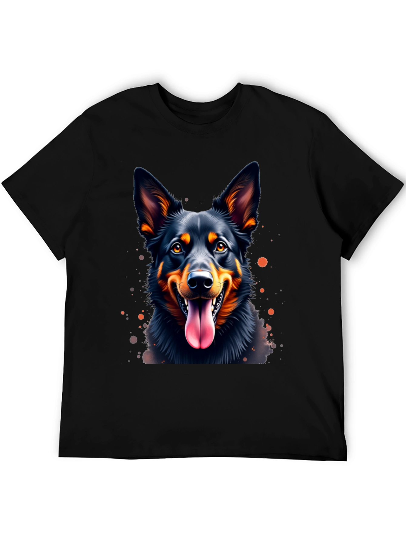 Black Dog Lover's Black T-Shirt view 5