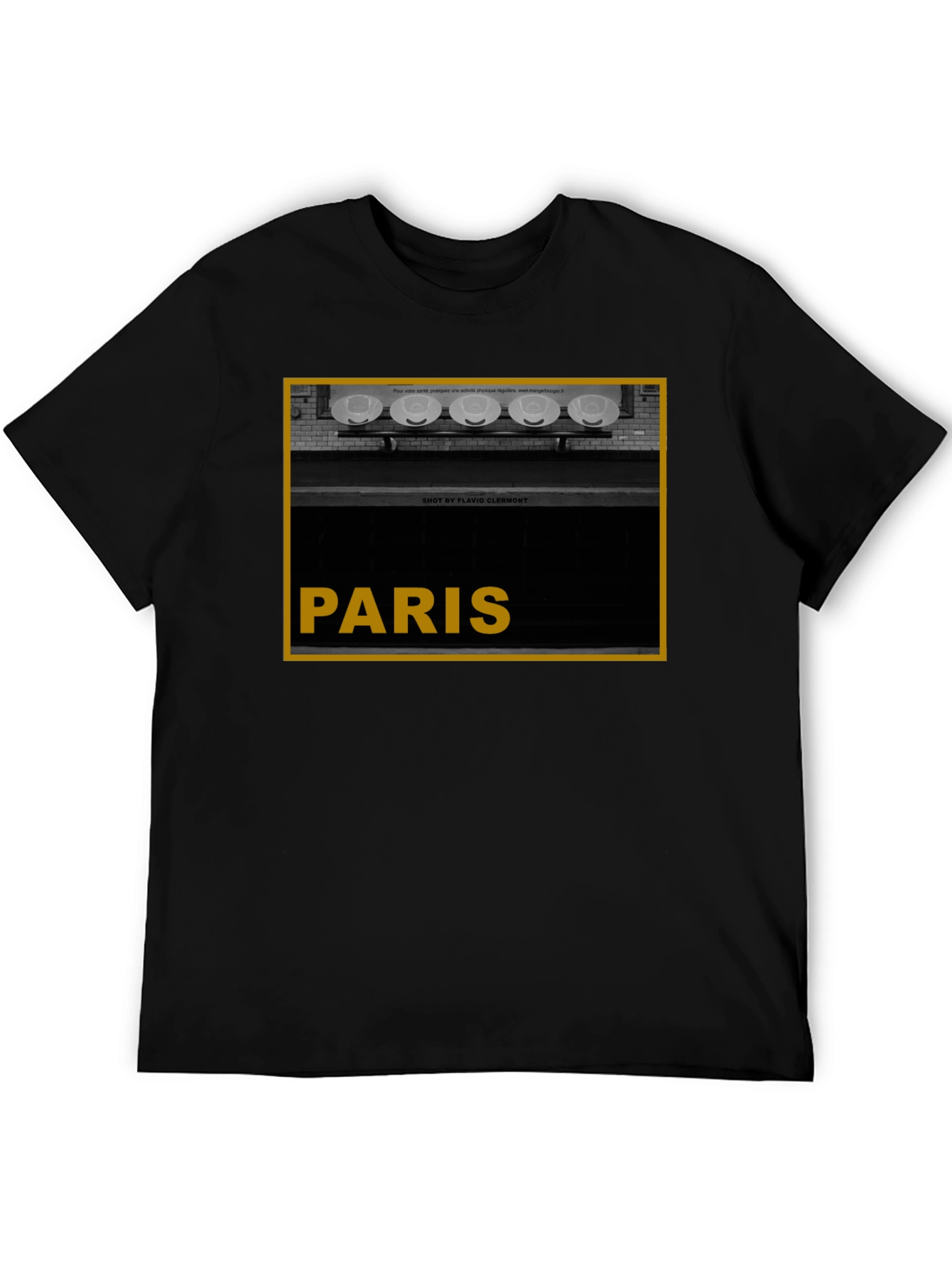 Black Paris Graphic Tee - Stylish City Souvenir view 5