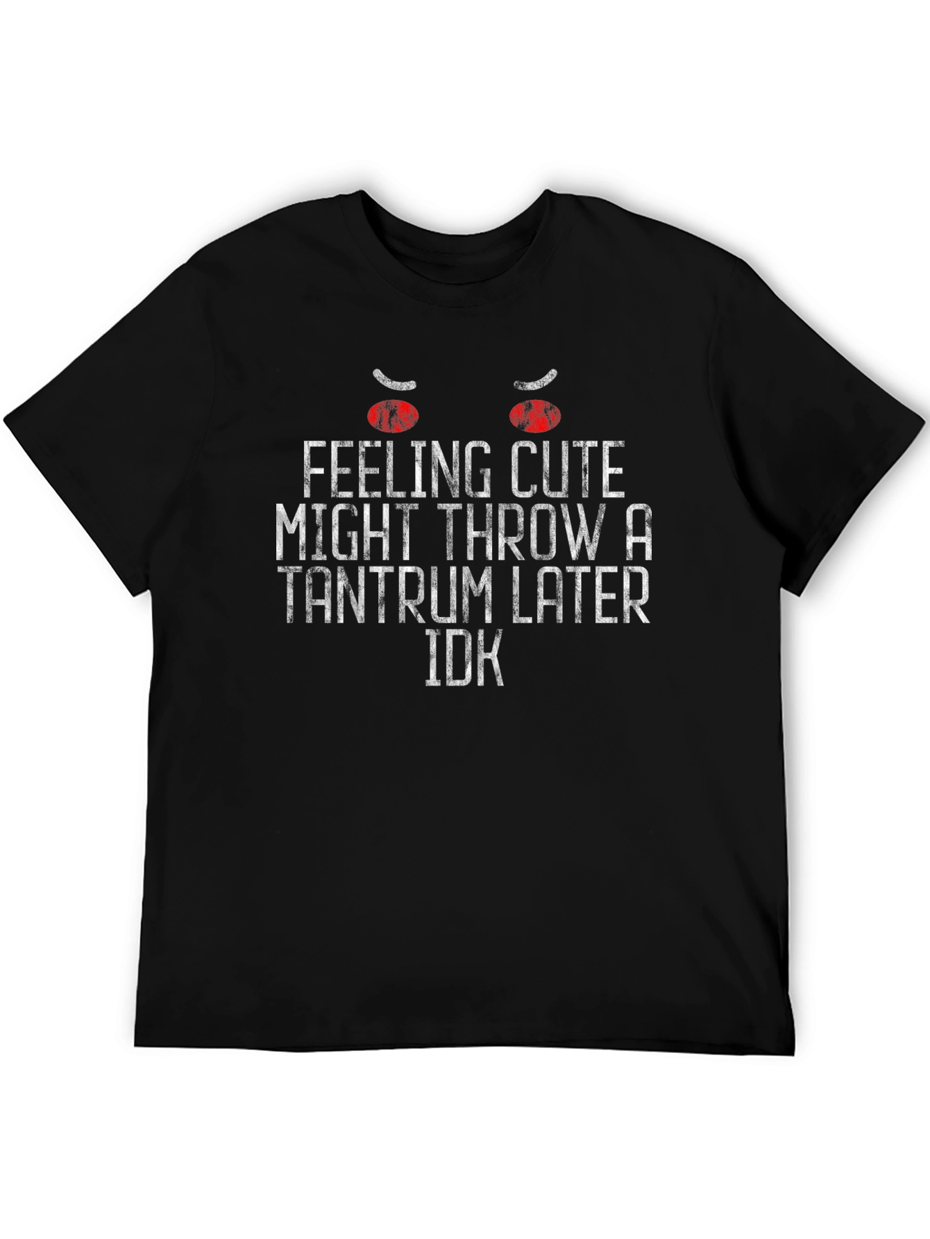 Black Feeling Cute Tantrum Graphic T-Shirt view 5