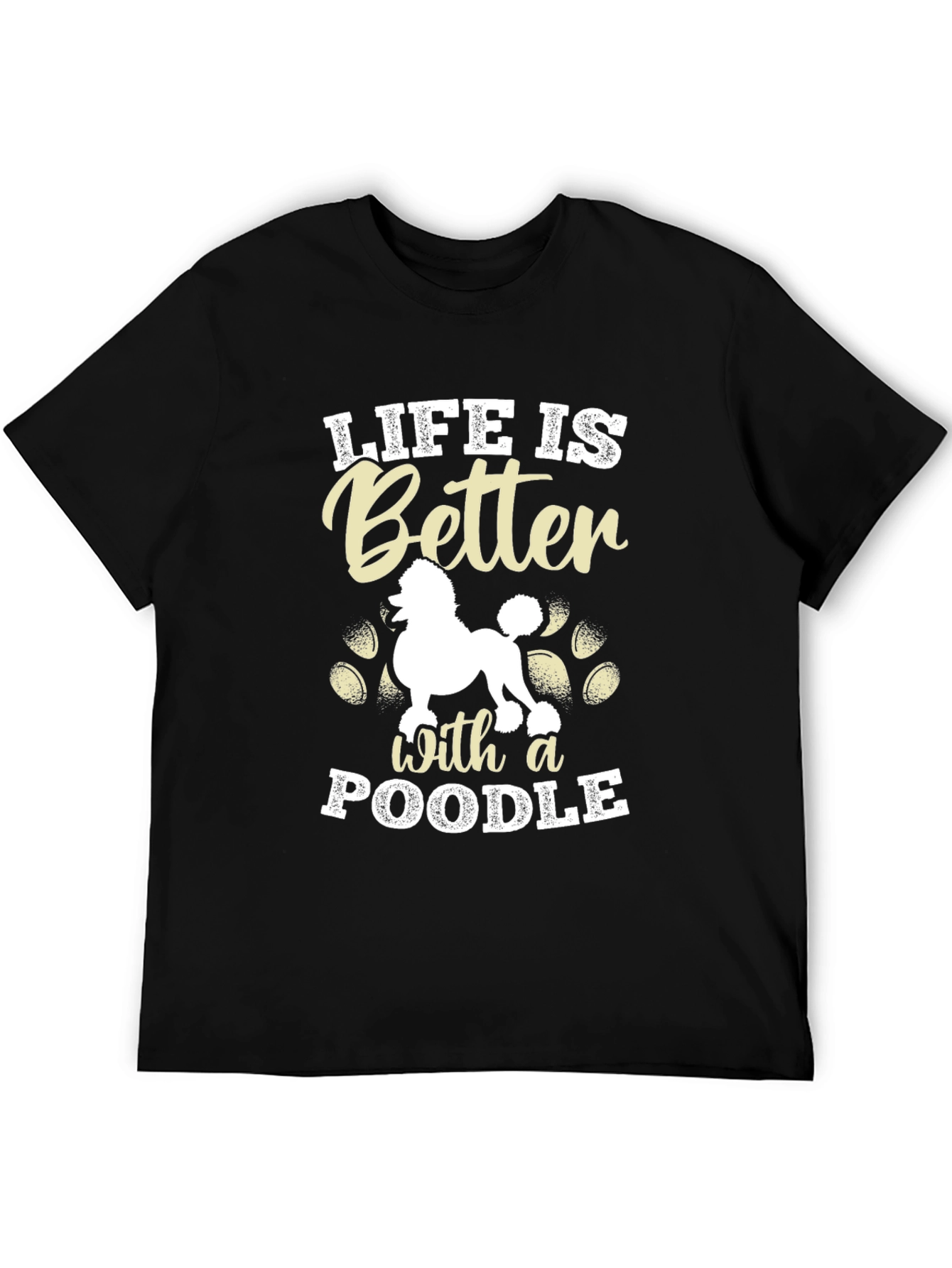 Black Life Is Better With A Poodle T-Shirt view 5