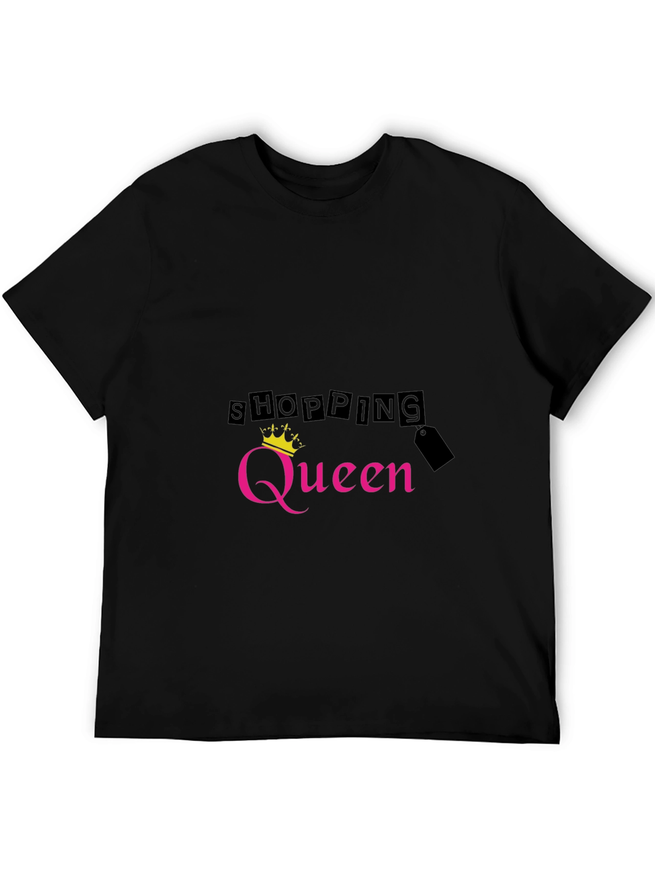 Black Shopping Queen Black T-Shirt view 5