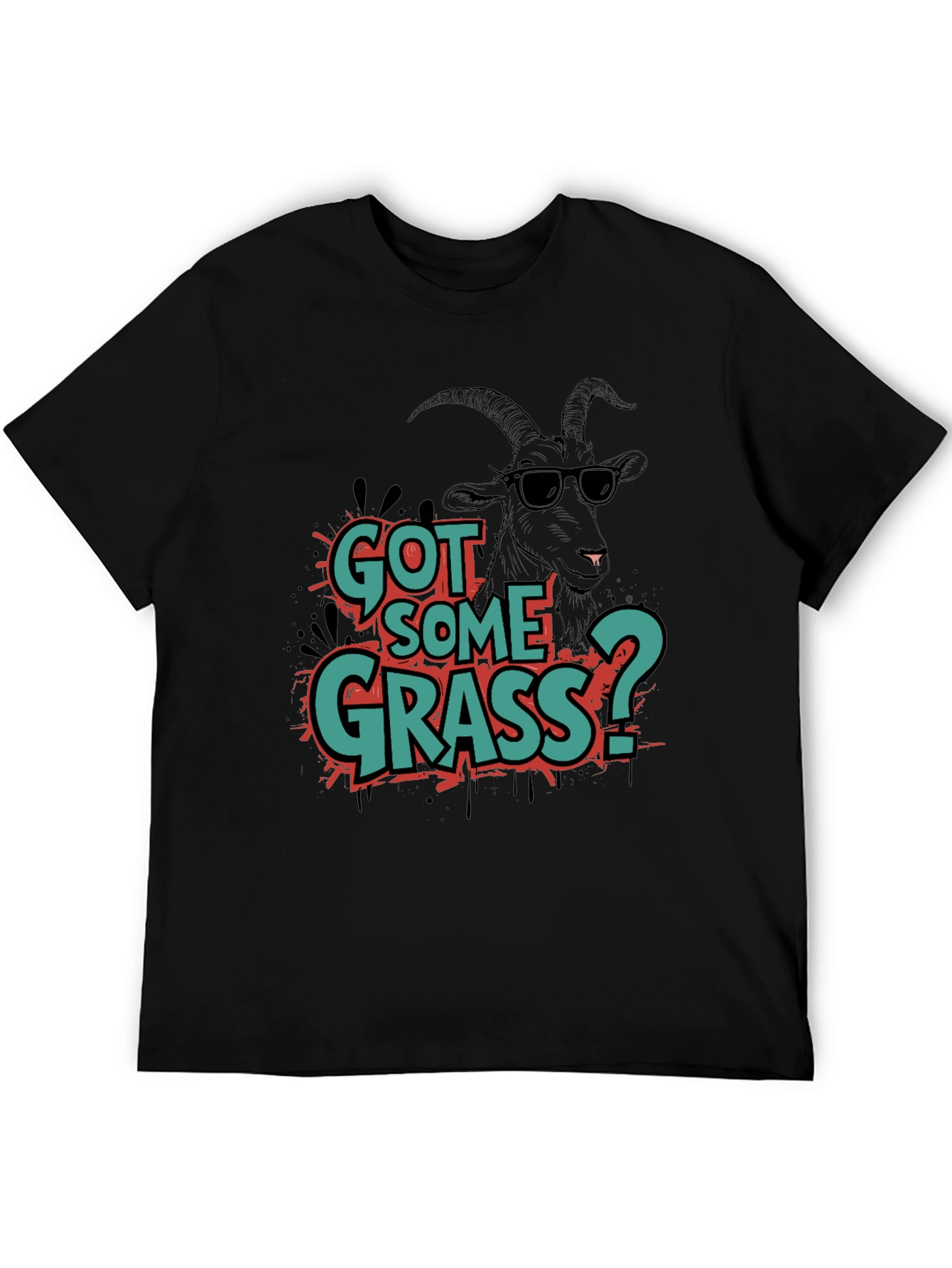 Black Got Some Grass? Graphic Tee view 5