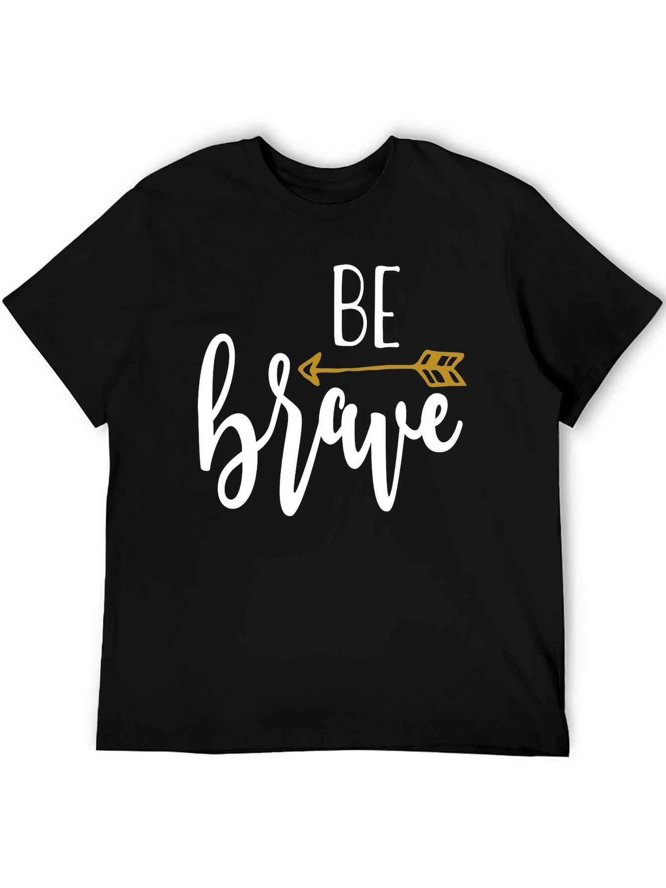 Black Be Brave Arrow Graphic Tee - Black T-Shirt view 5