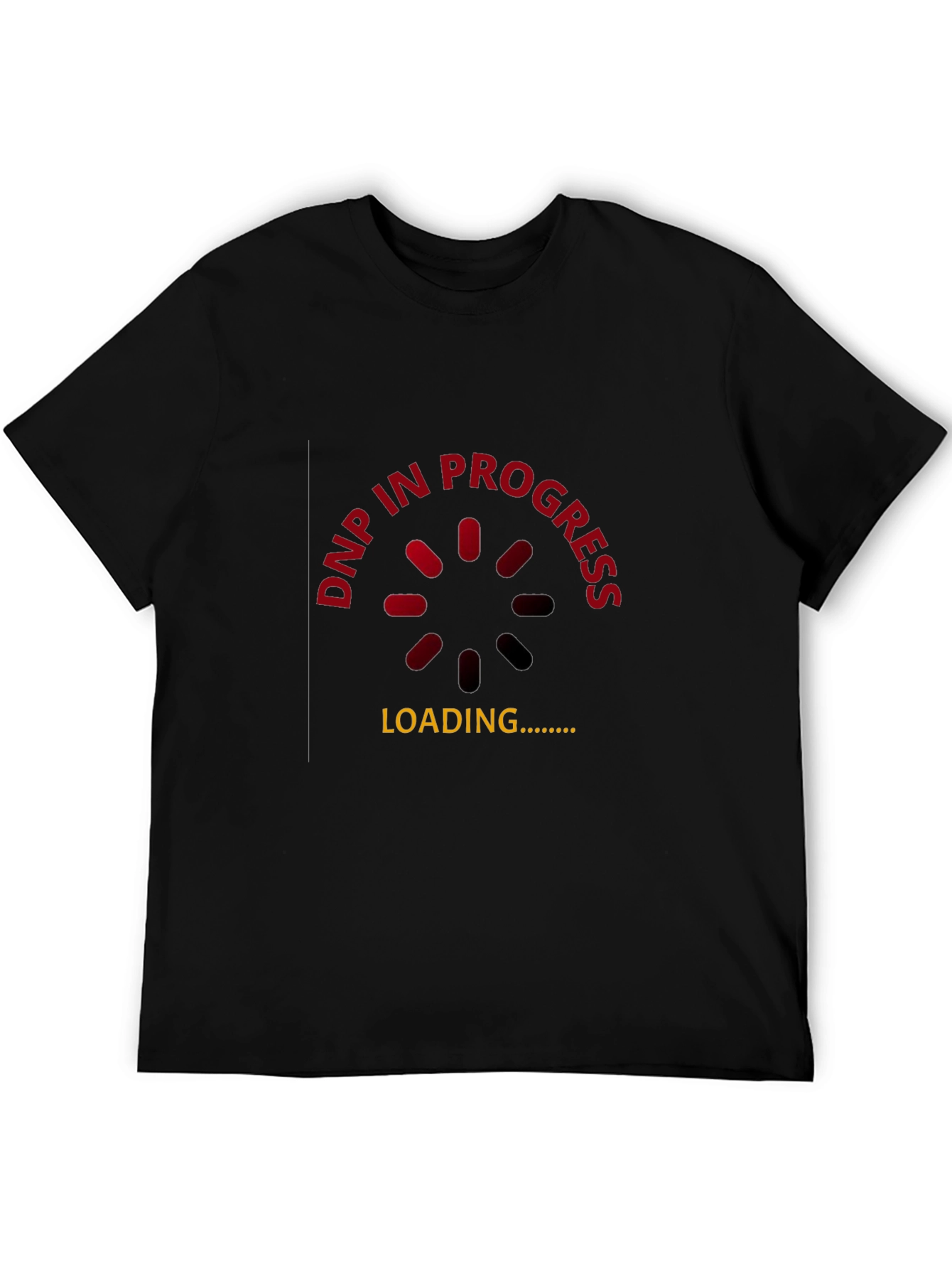 Black DNP In Progress Black T-Shirt - Gamer Humor view 5