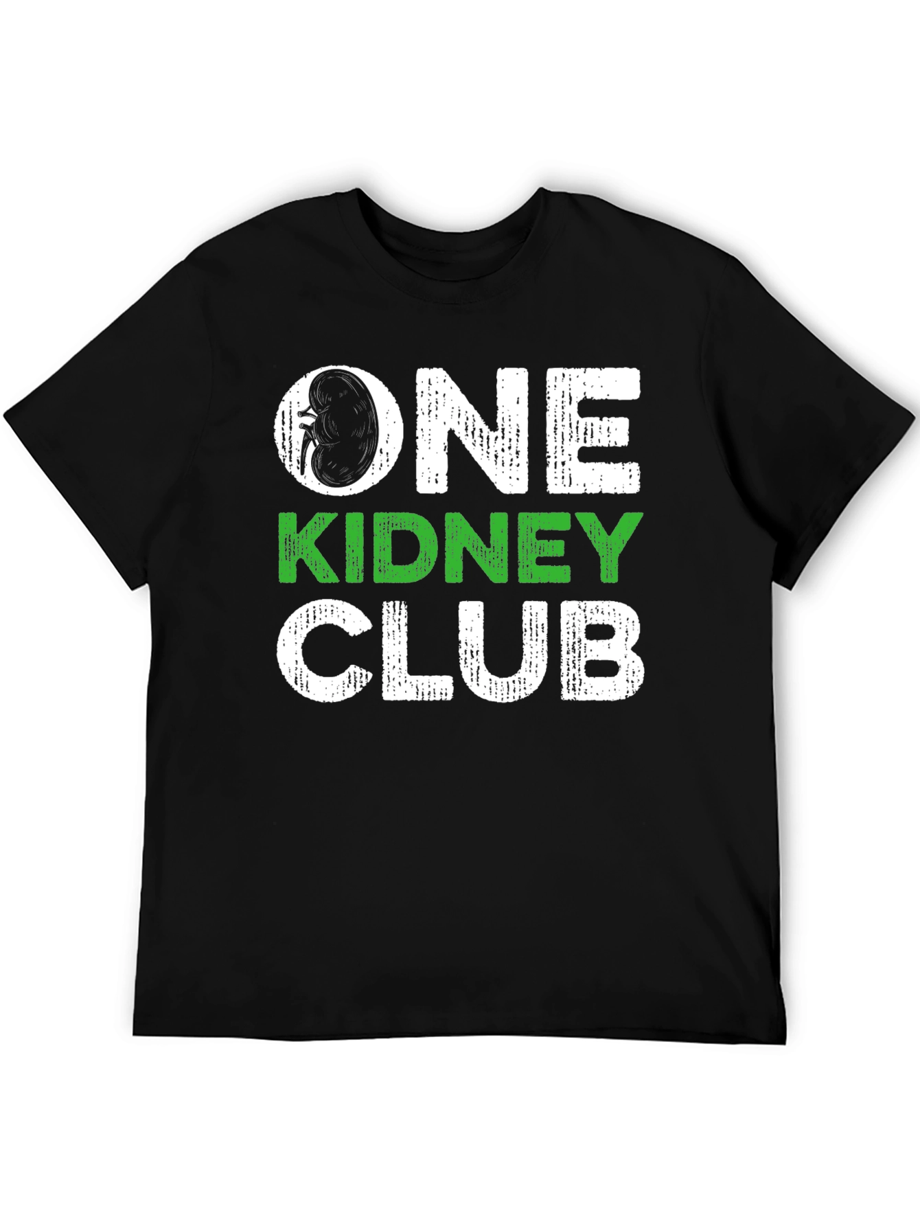 Black One Kidney Club Black T-Shirt view 5