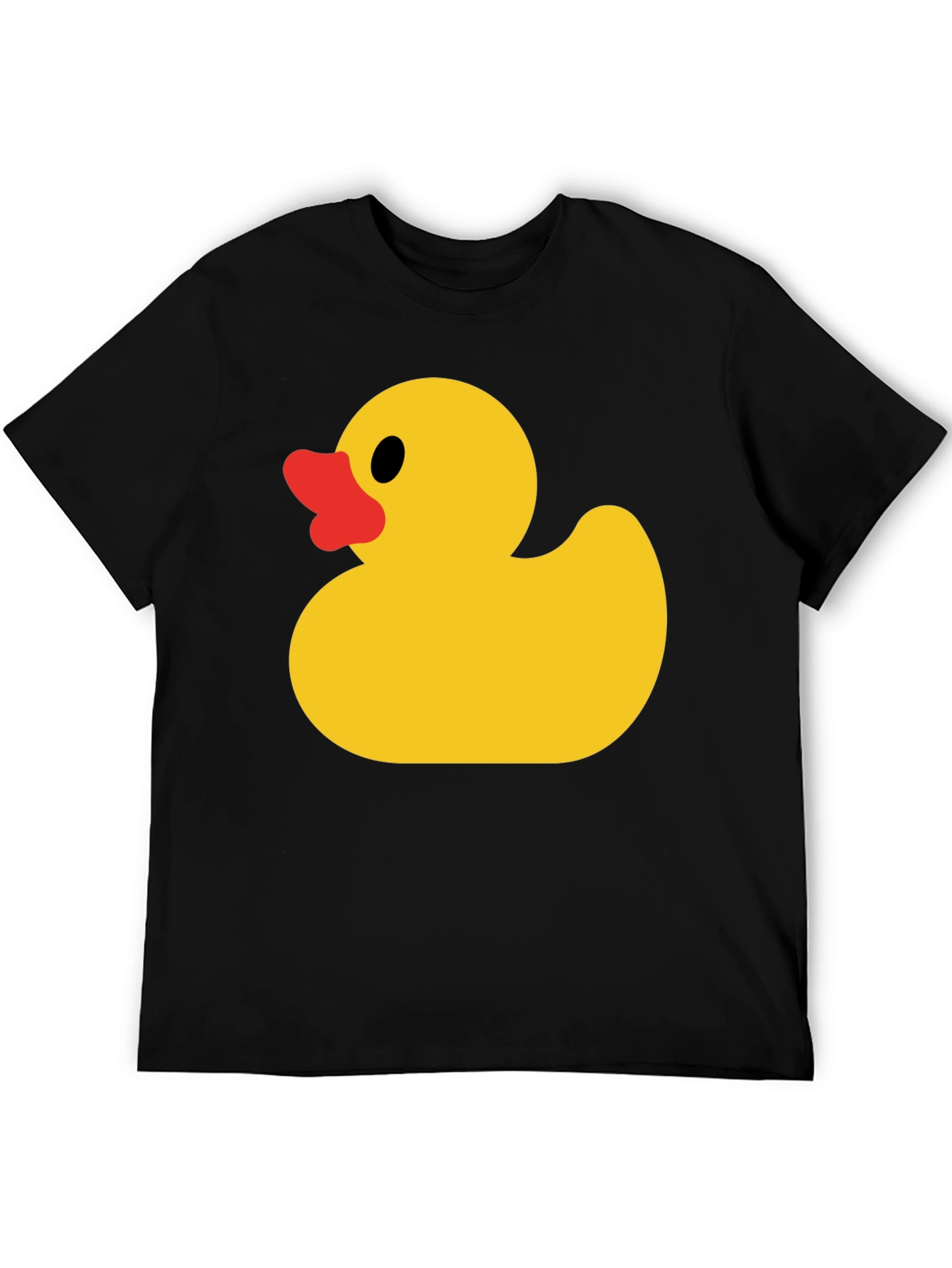 Black Rubber Duck Graphic T-Shirt - Black Cotton Tee view 5