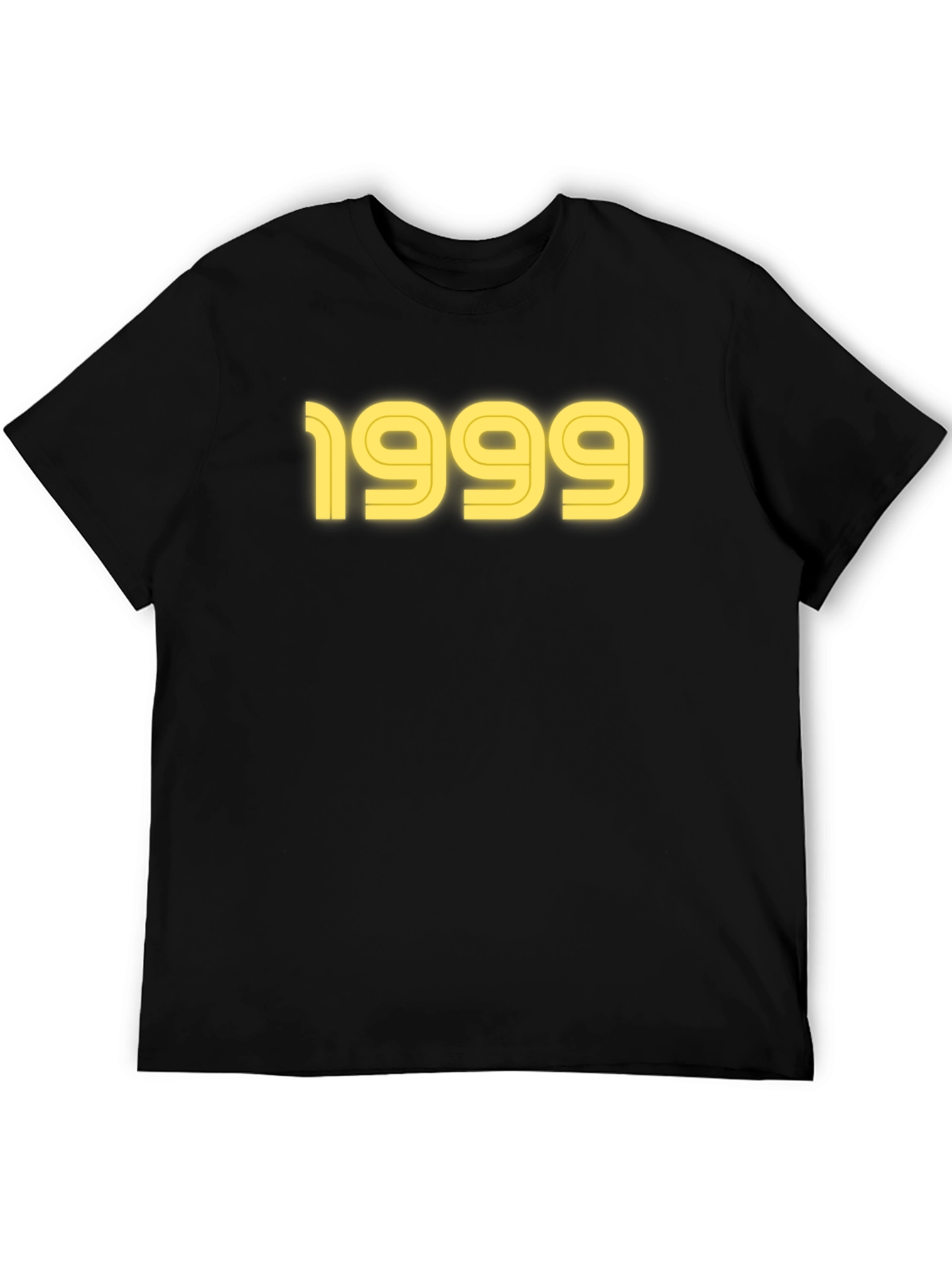 Black 1999 Graphic Tee - Black Cotton T-Shirt view 5