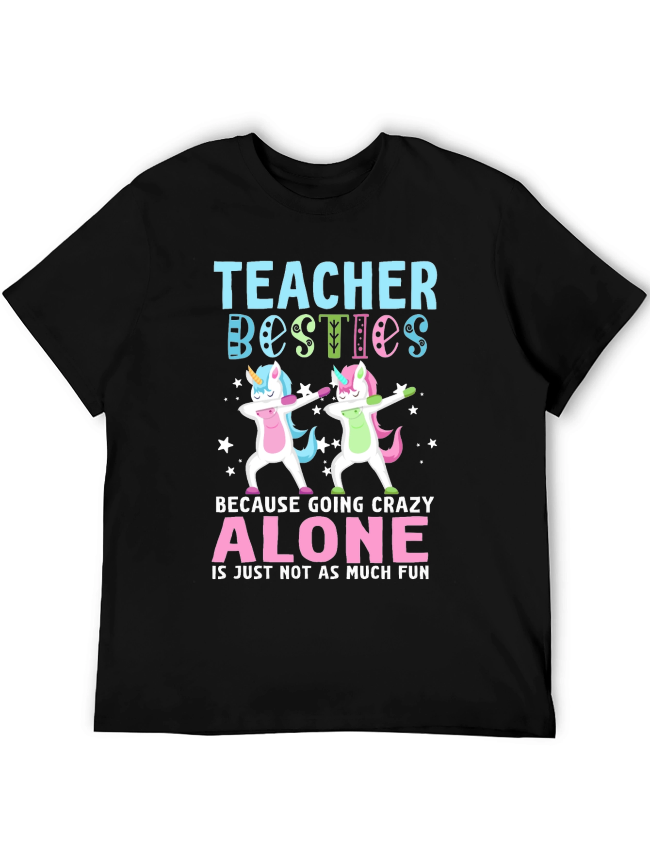 Teacher Besties Unicorn Dab T-Shirt - 5