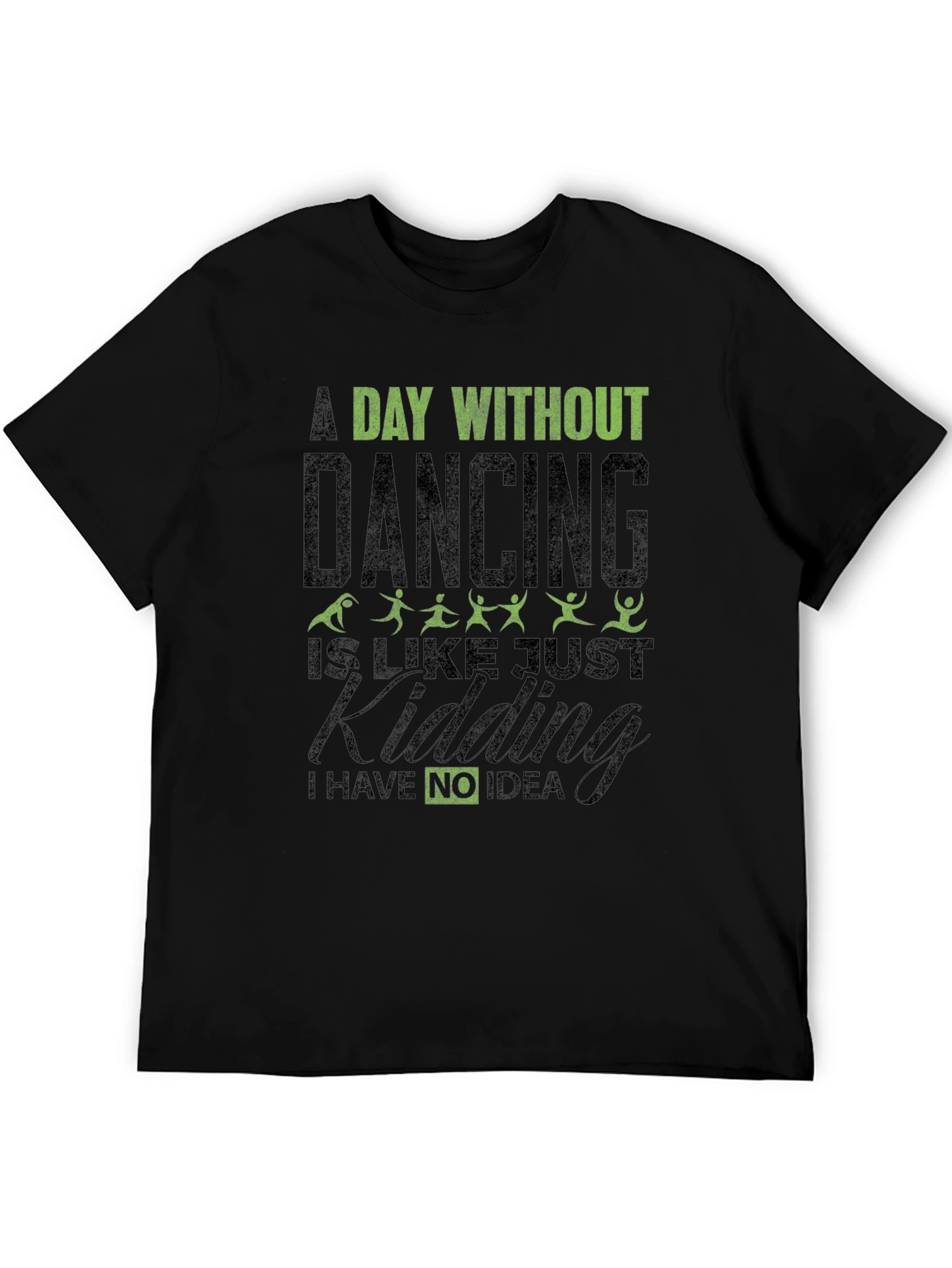 Black Funny Dancing Graphic T-Shirt view 5