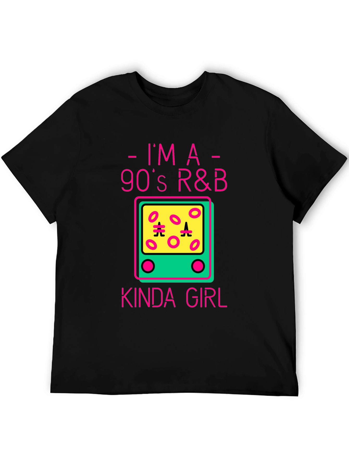 Black I'm a 90's R&B Kinda Girl Black Graphic Tee view 5
