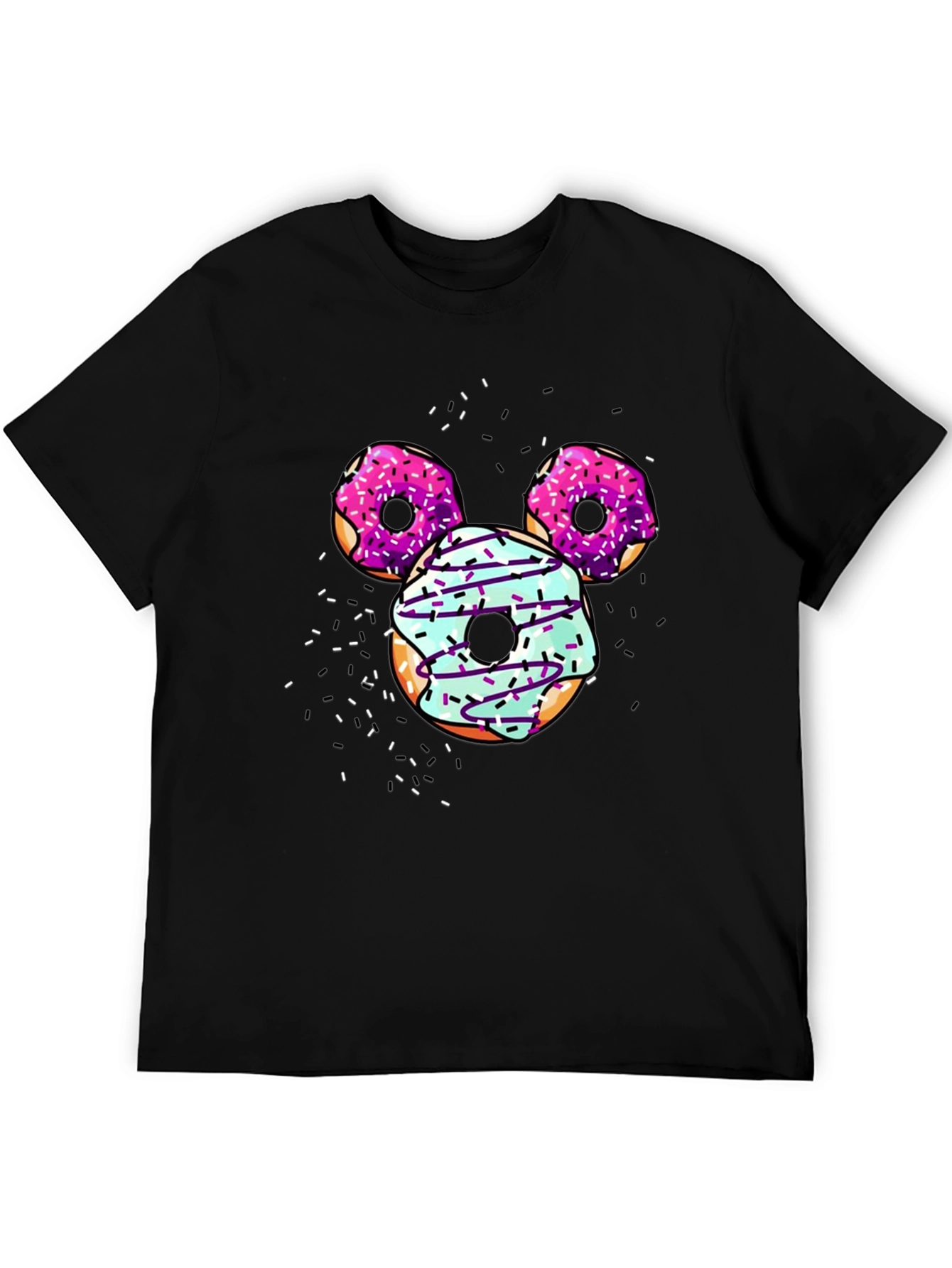 Black Donut Mickey Mouse T-Shirt view 5