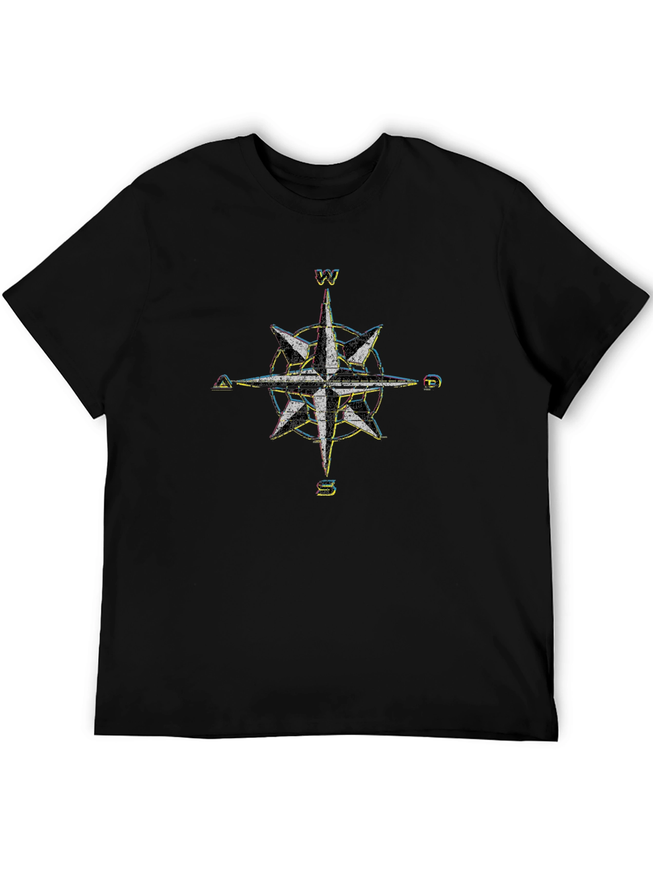 Compass Graphic Black T-Shirt - 5