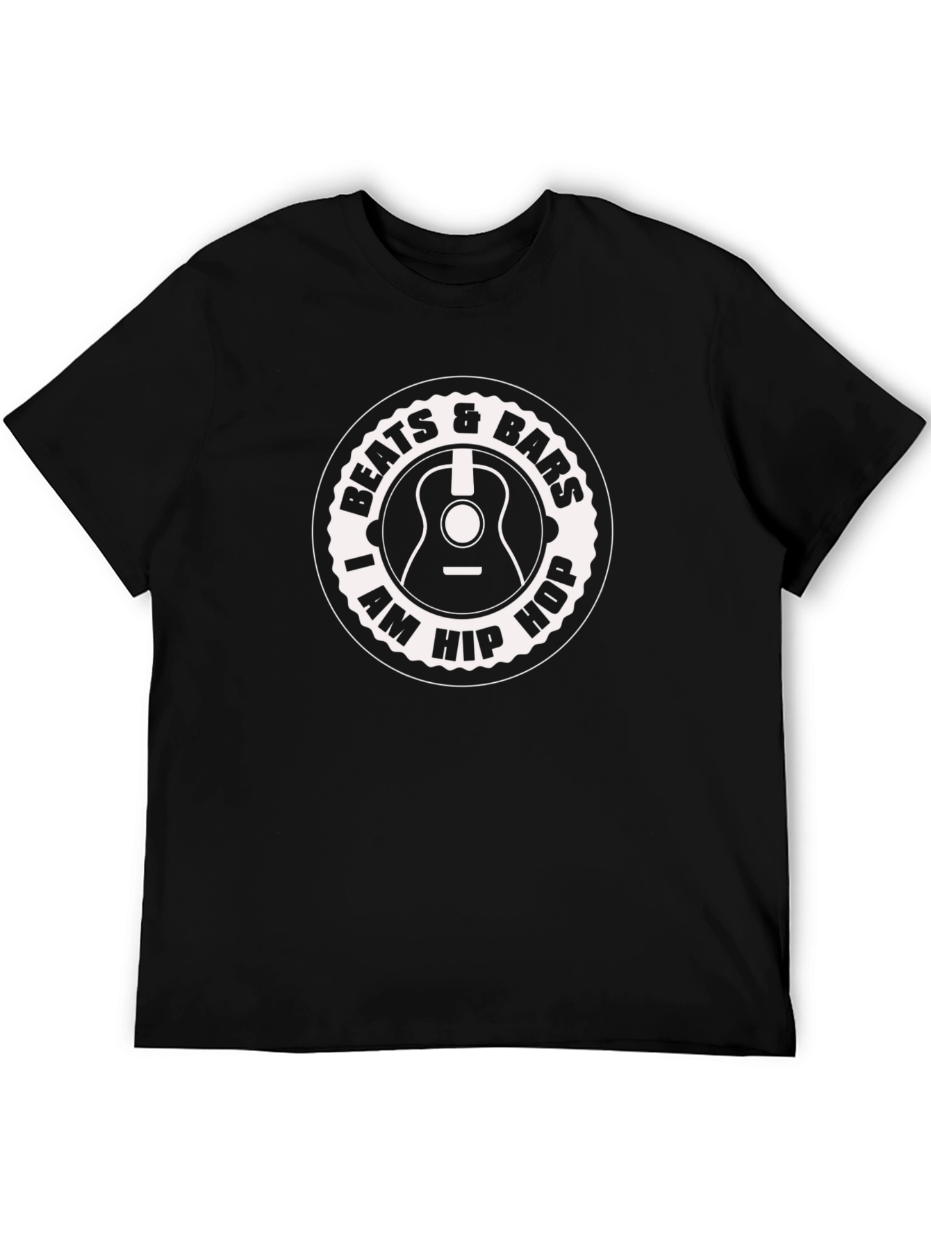 Black Beats & Bars Hip Hop T-Shirt view 5