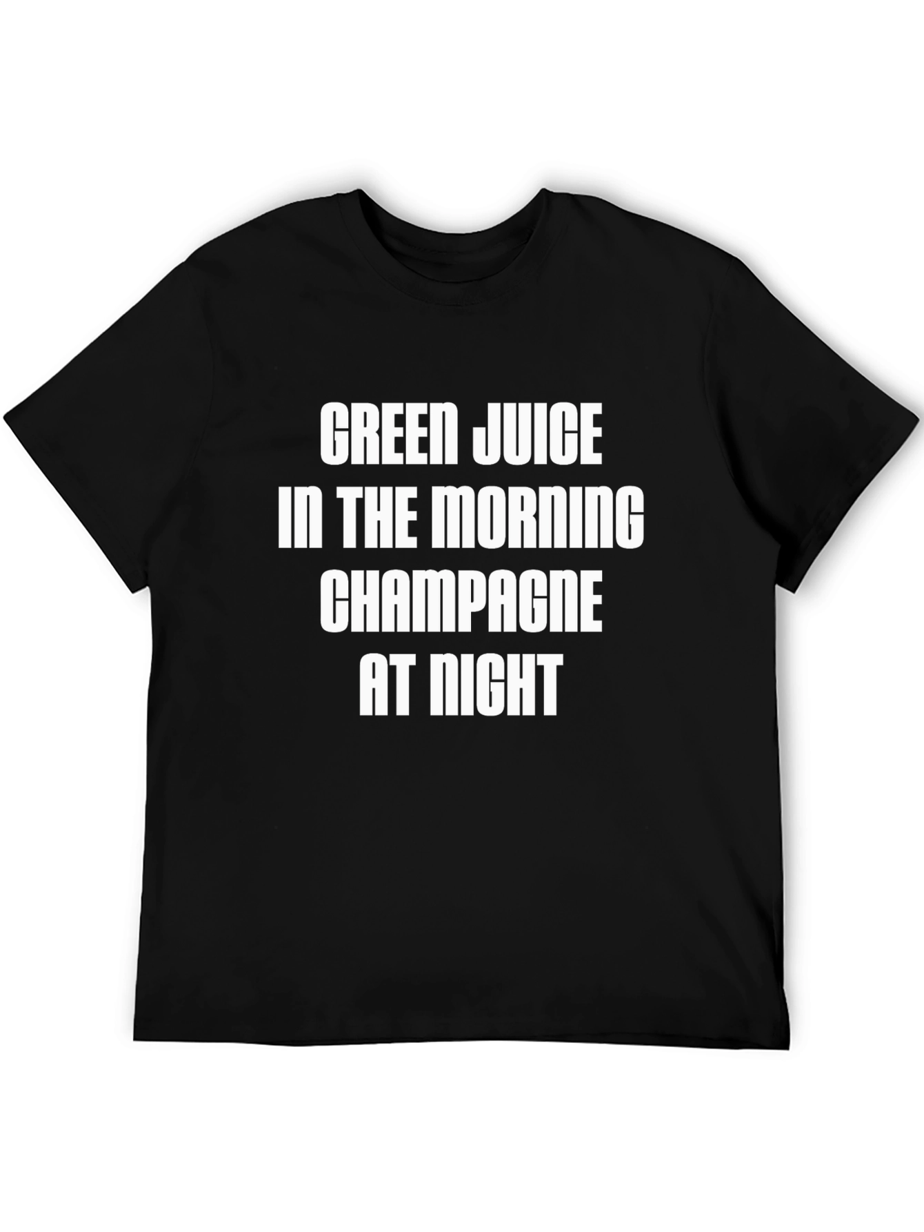 Black Green Juice Champagne Graphic Tee view 5