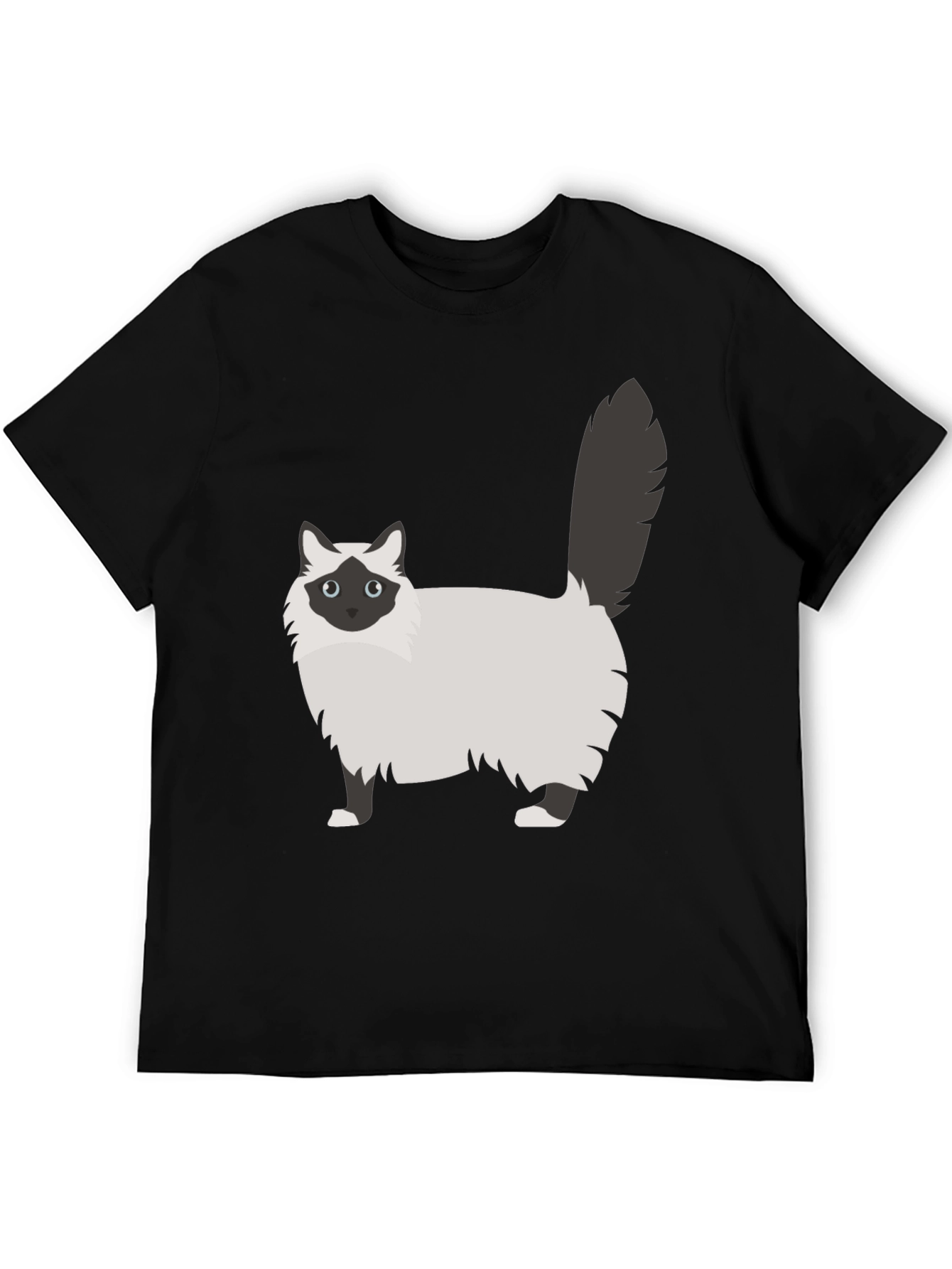 Black Cat Graphic Tee - Stylish Cotton Blend view 5