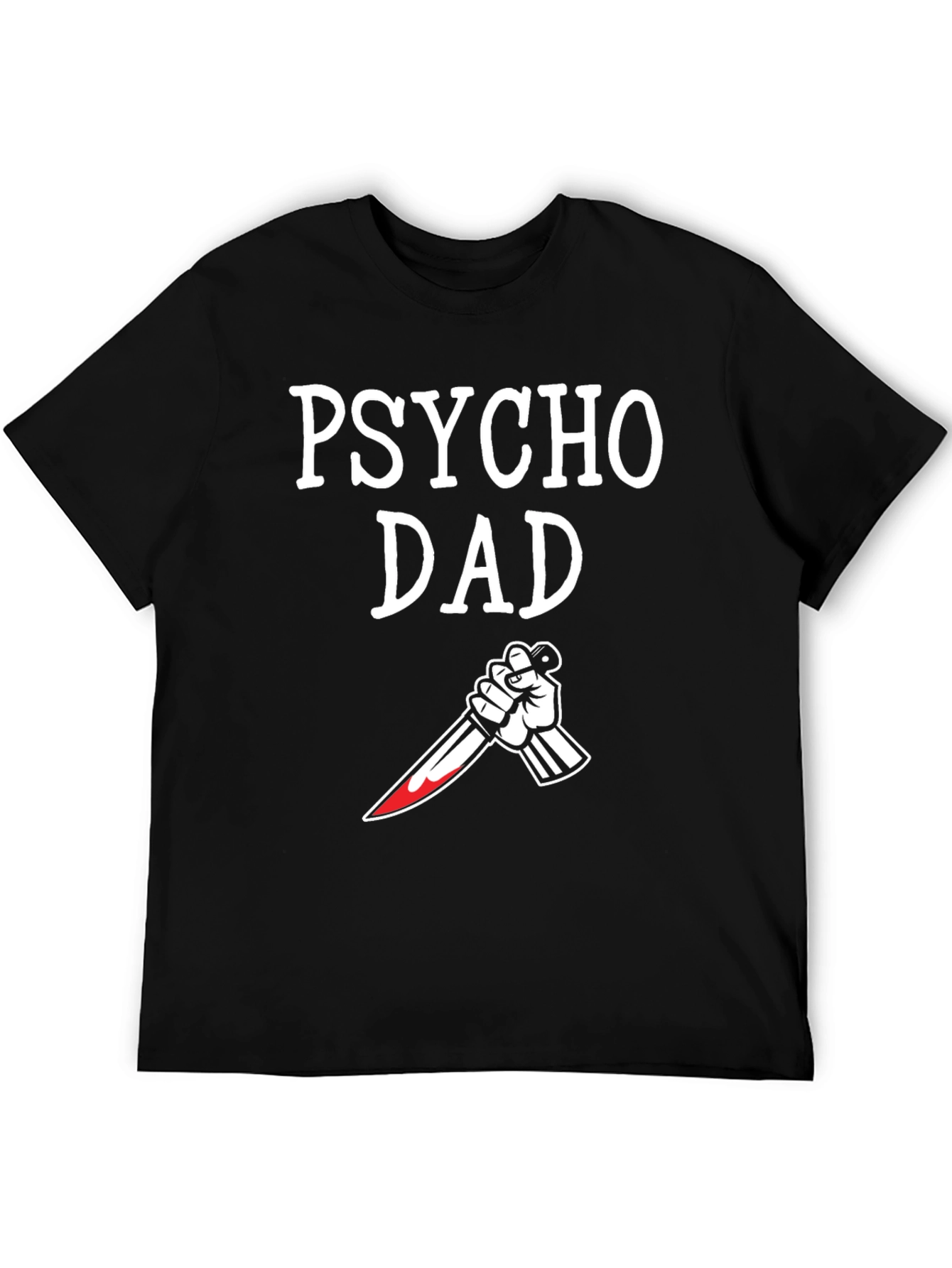 Black Psycho Dad Graphic T-Shirt view 5
