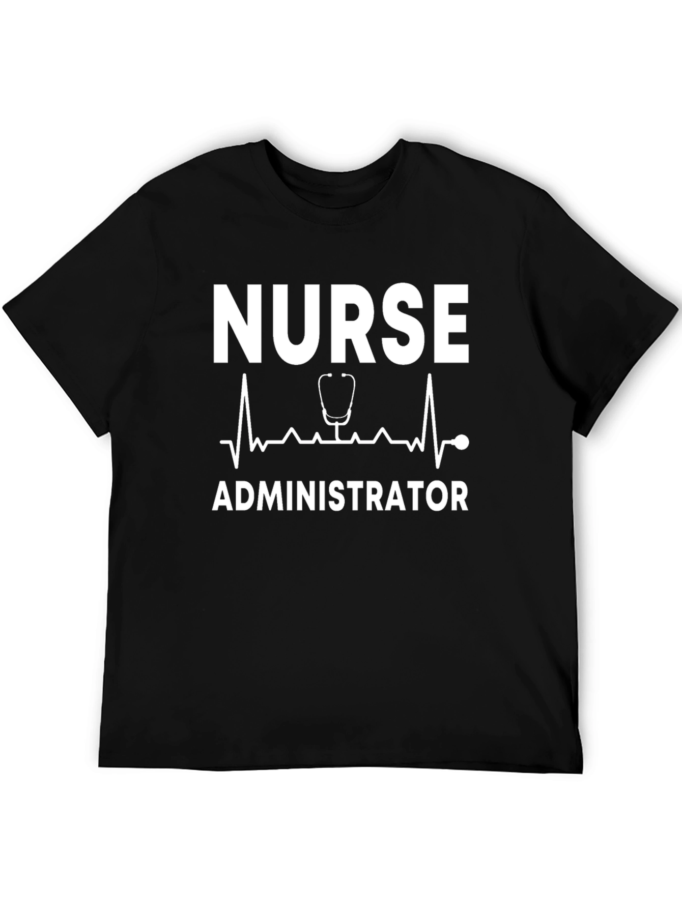 Black Nurse Administrator Graphic T-Shirt view 5