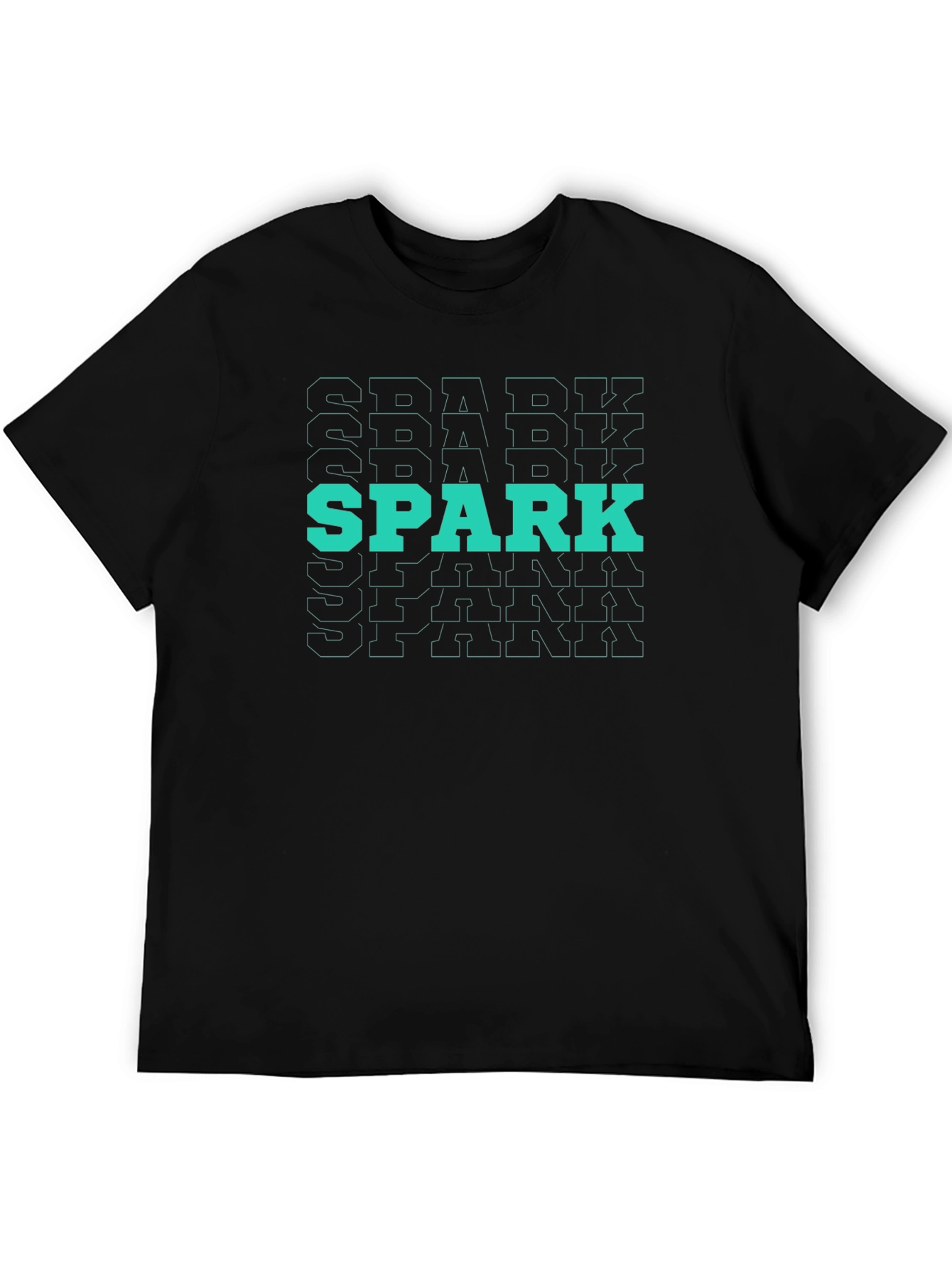 Black Spark Graphic Tee - Bold Statement Shirt view 5