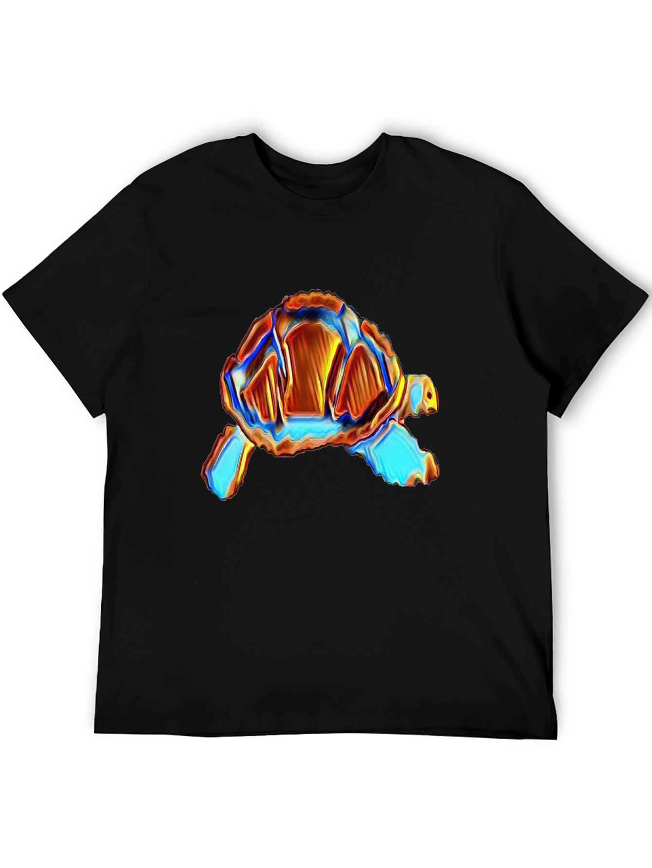Black Turtle Graphic Black Tee - Unique Design! view 5