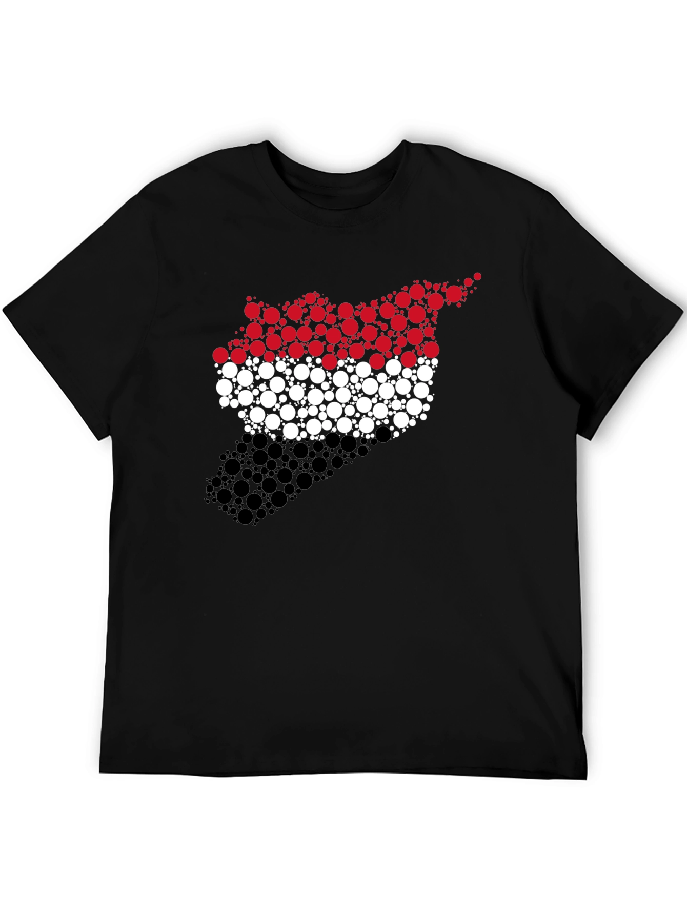 Syria Flag Circle Pattern Graphic Tee - 5