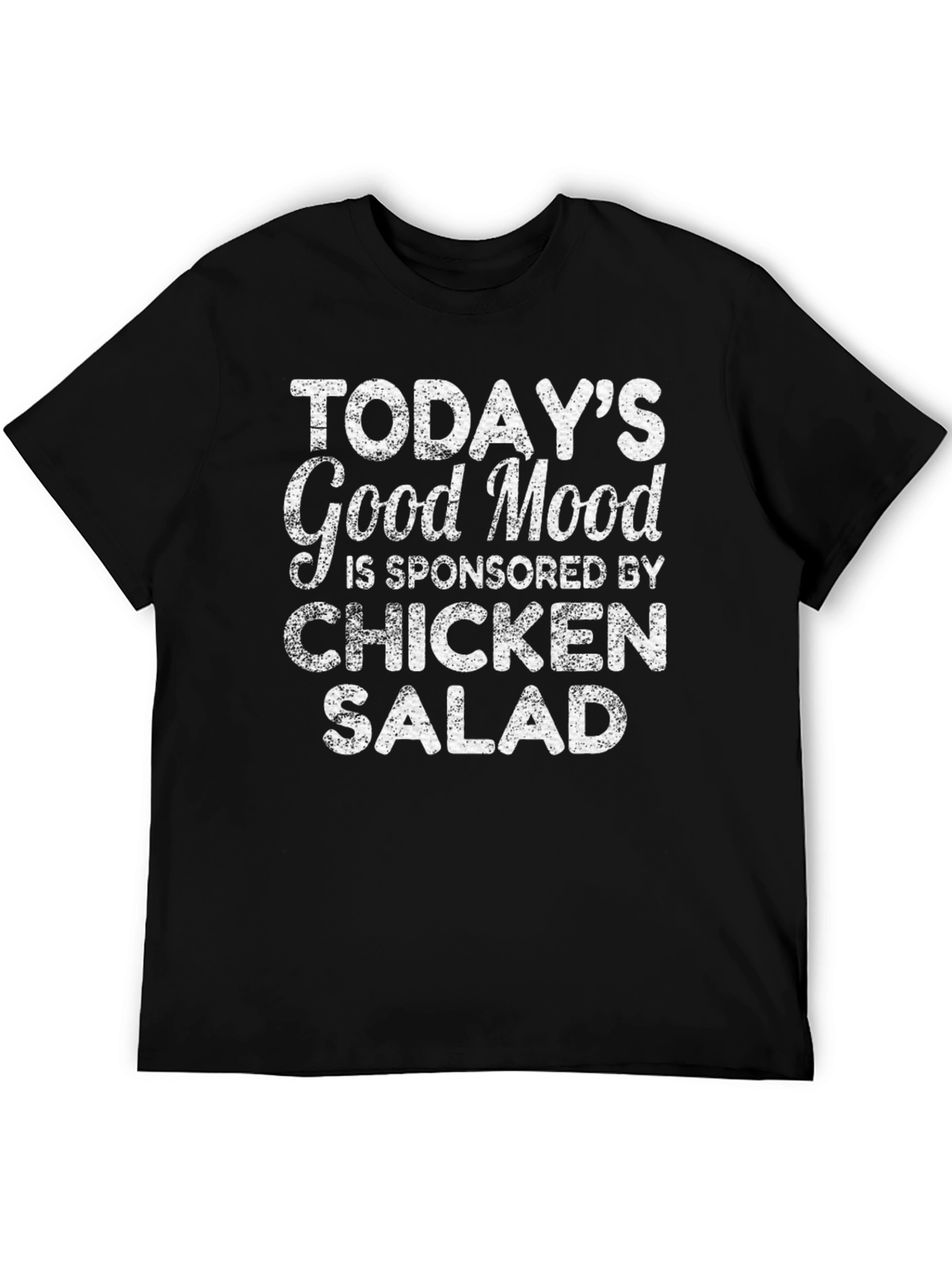 Black Chicken Salad Good Mood T-Shirt Funny Foodie Tee view 5