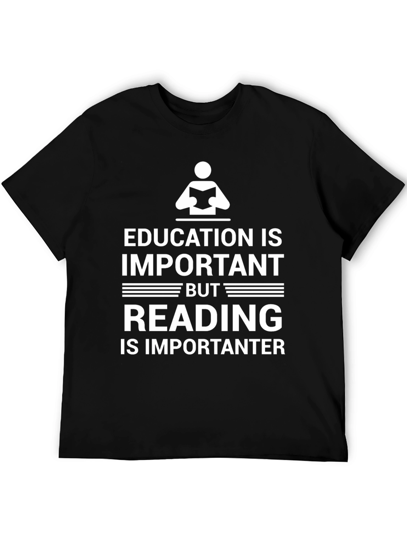 Black Education Important Reading Importanter T-Shirt view 5
