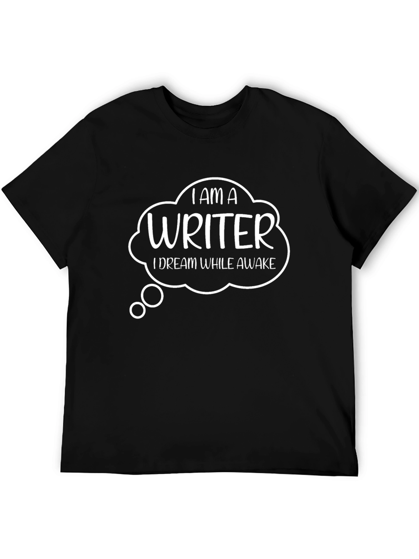 Black Writer T-Shirt - Dream While Awake view 5