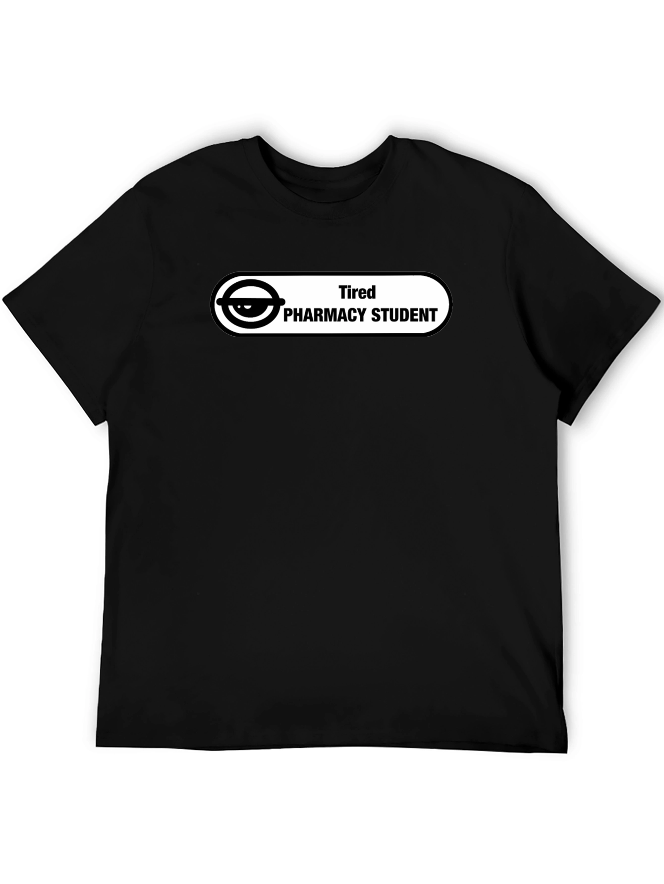 Black Tired Pharmacy Student T-Shirt - Funny Design view 5