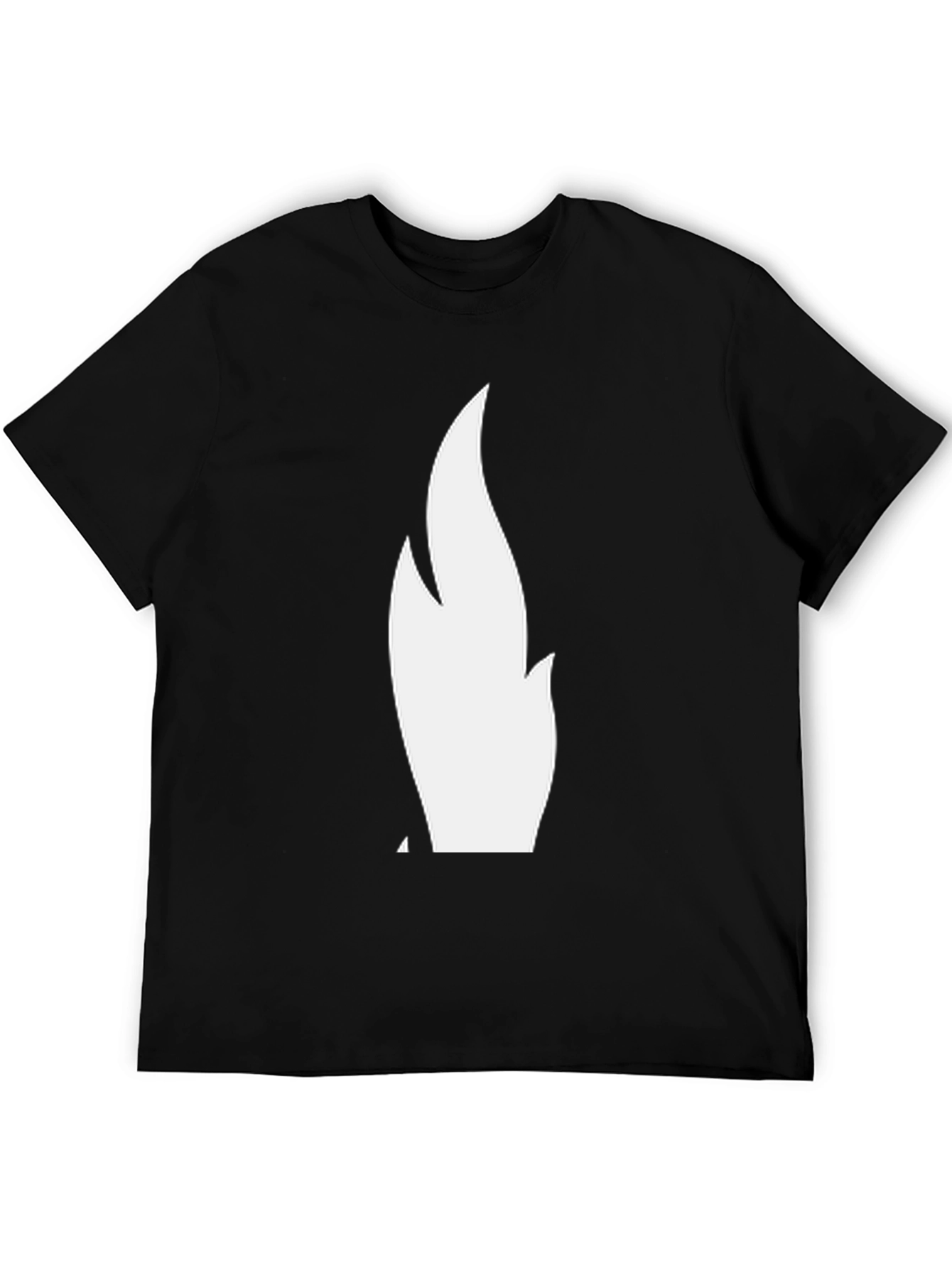 Black Flame Graphic Black T-Shirt view 5