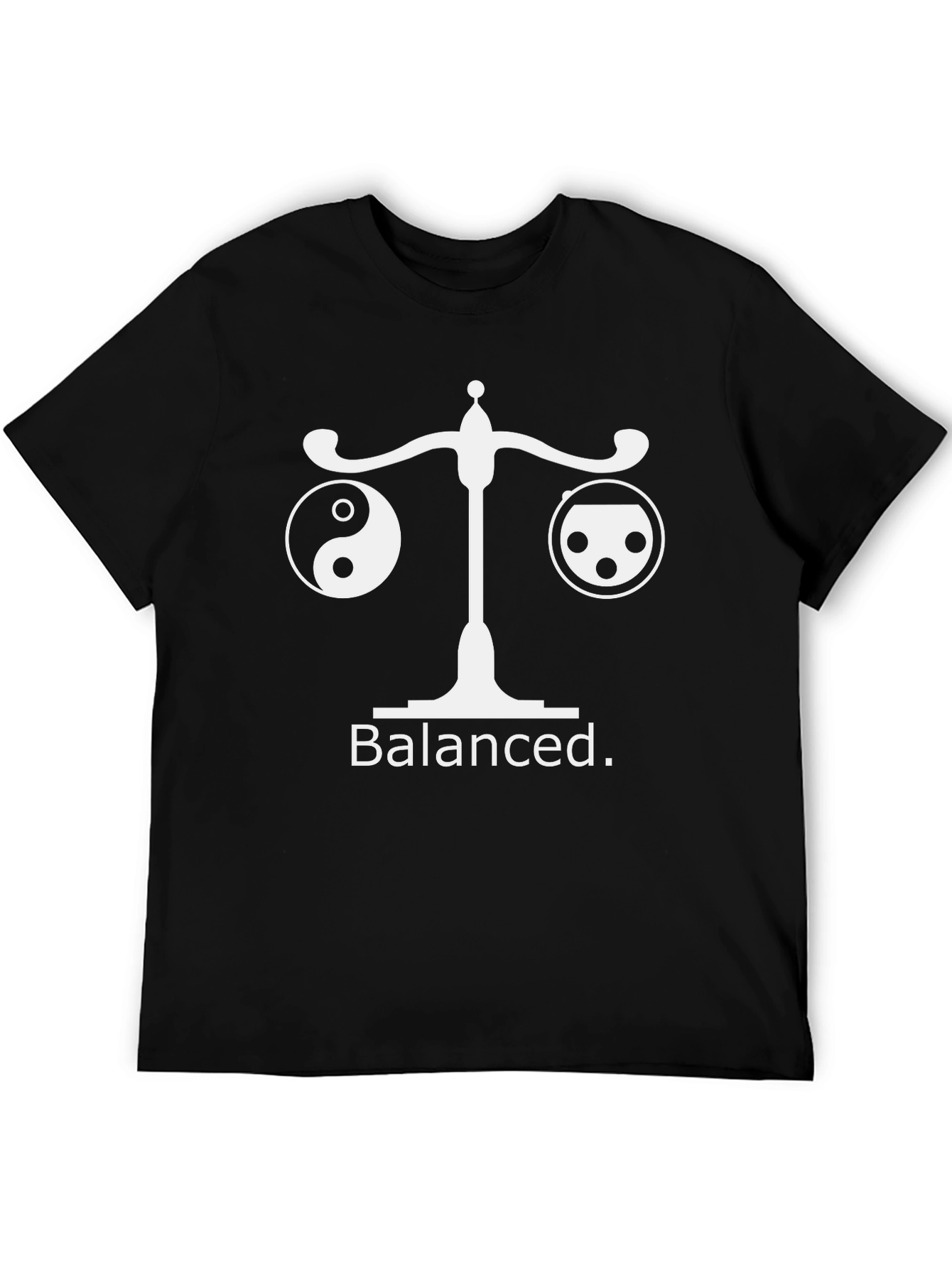Balanced Yin Yang Scales Graphic T-Shirt - 5