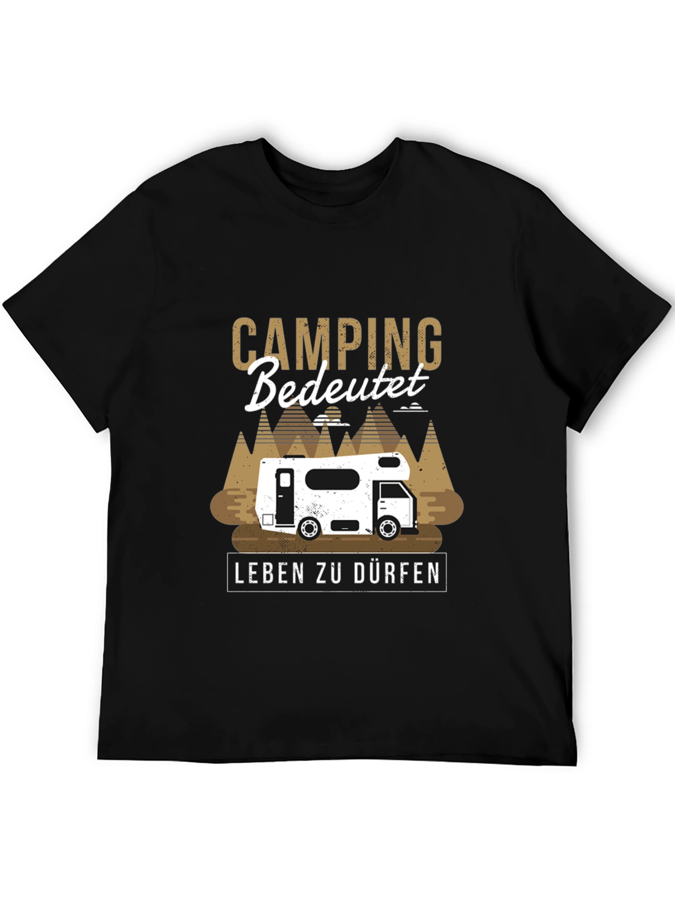 Black Camping bedeutet Leben zu dürfen T-Shirt view 5