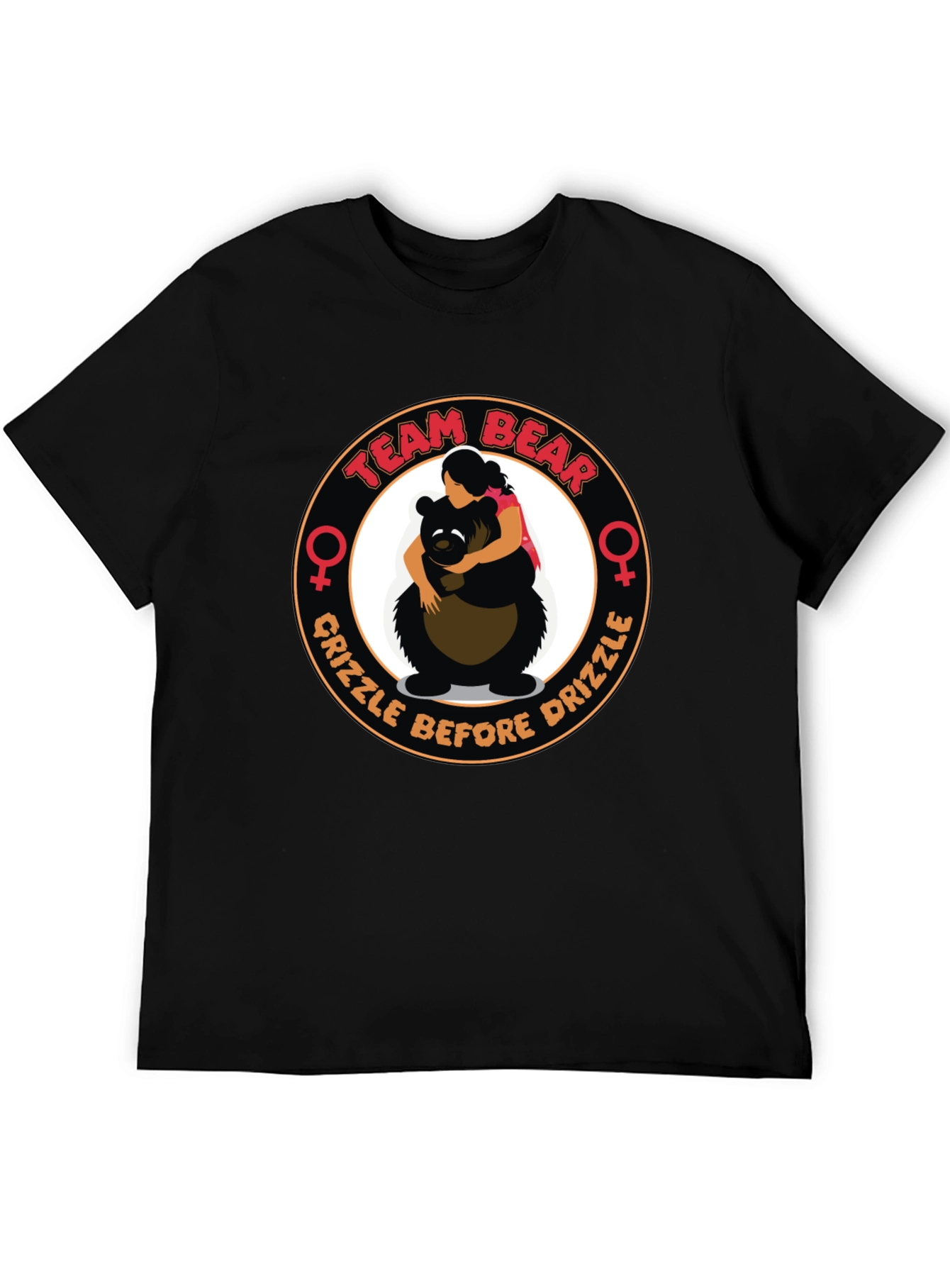 Black Team Bear T-Shirt - Grizzle Before Drizzle view 5