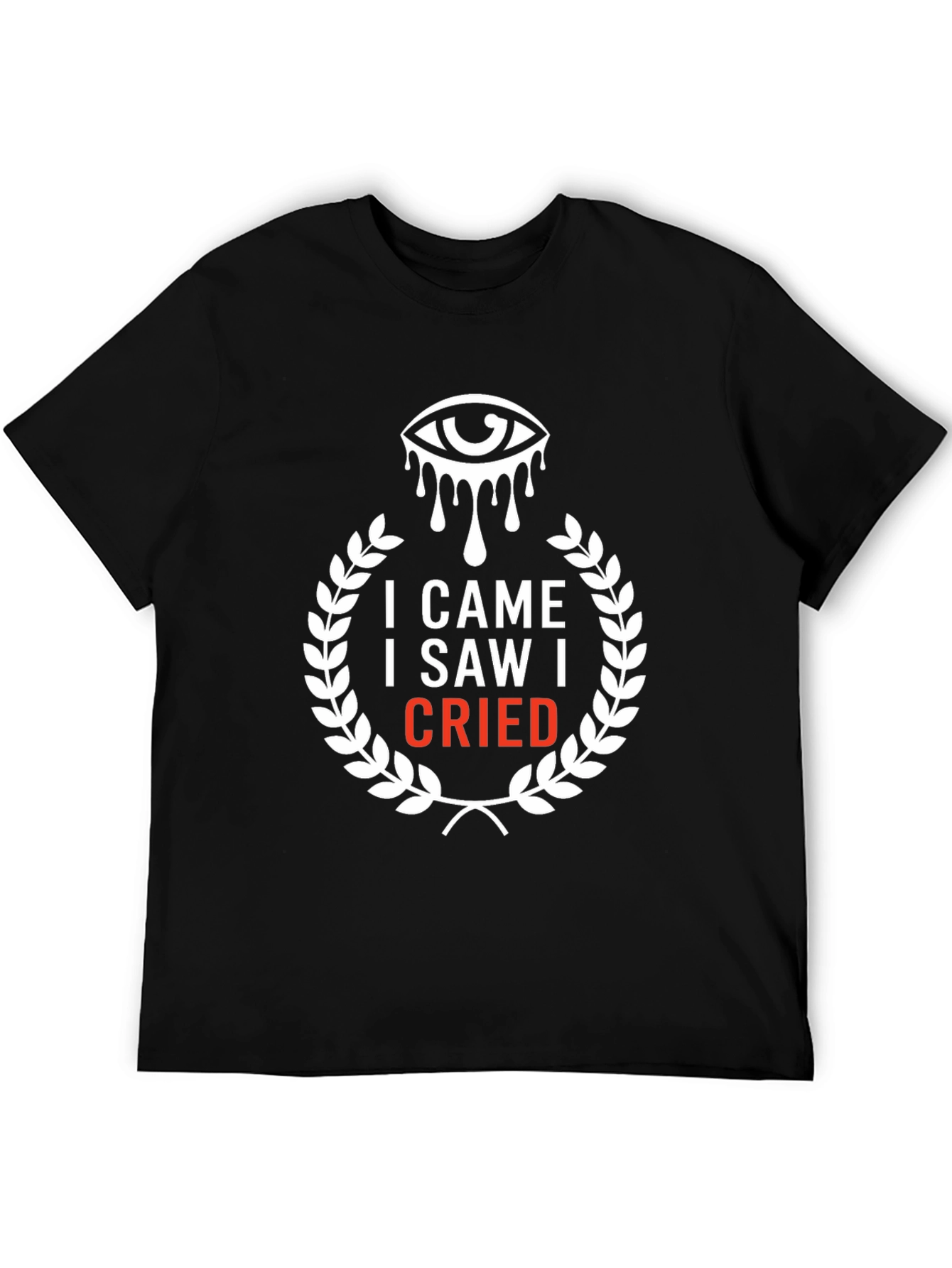 Black I Came I Saw I Cried Graphic Tee view 5
