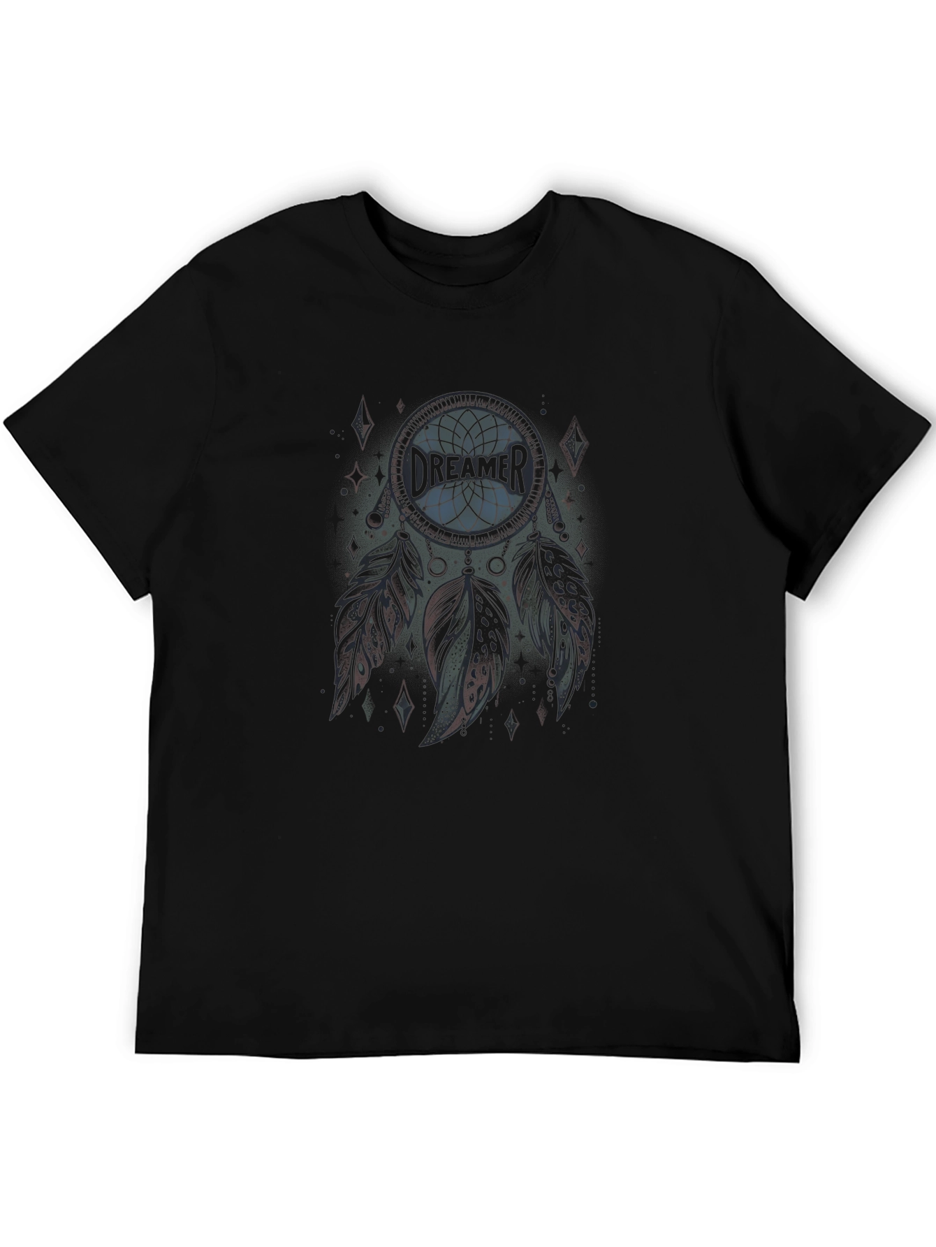 Black Dreamer Graphic Print Black T-Shirt view 5