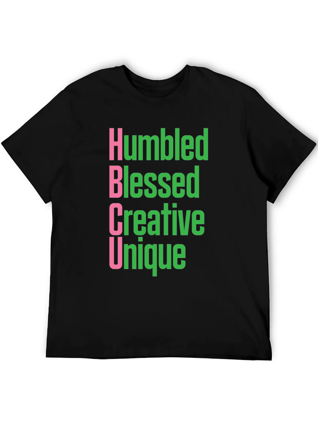 Black Humbled Blessed Creative Unique HBCU T-Shirt view 5