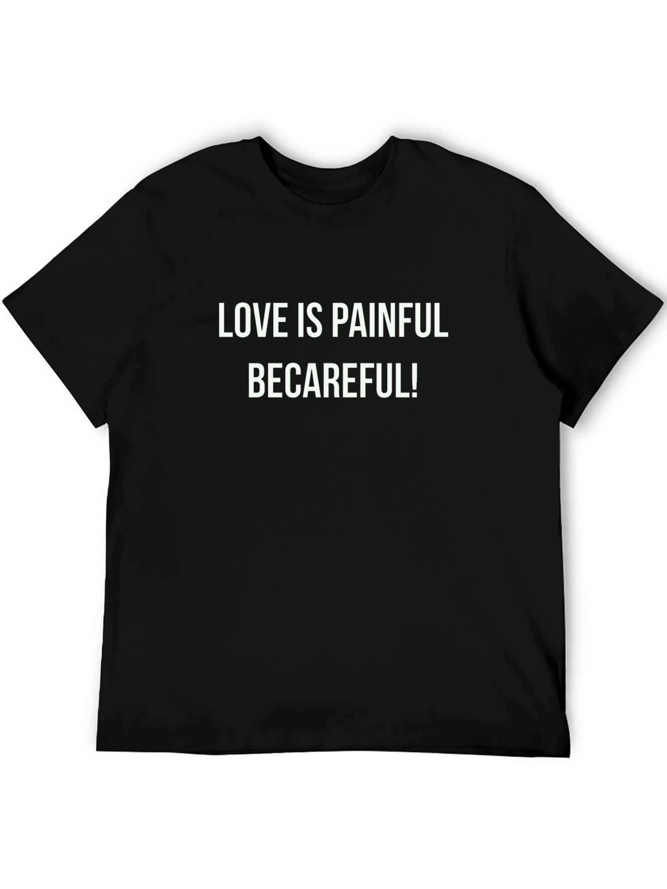 Black Love Hurts T-Shirt - Be Careful! view 5