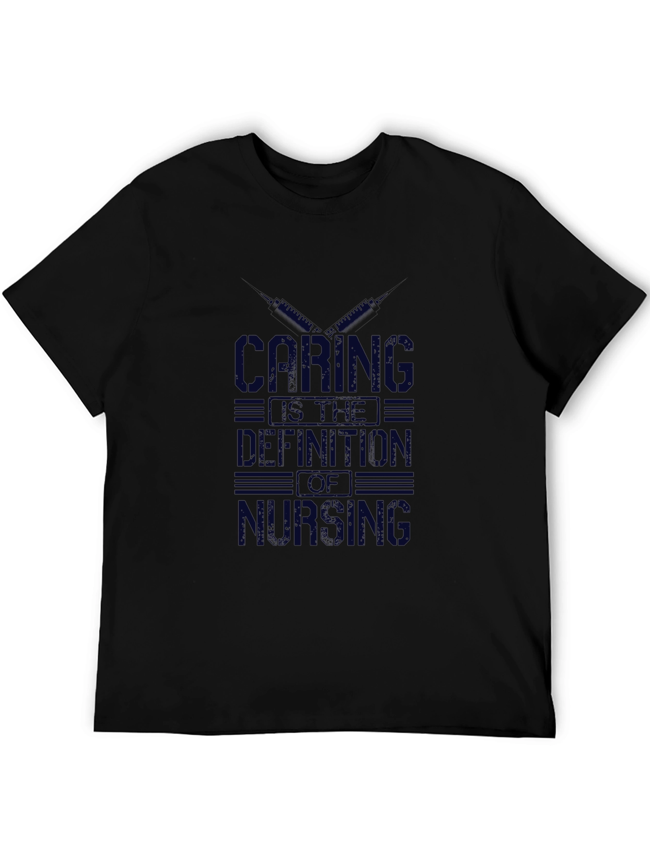Black Caring Is The Definition of Nursing T-Shirt view 5