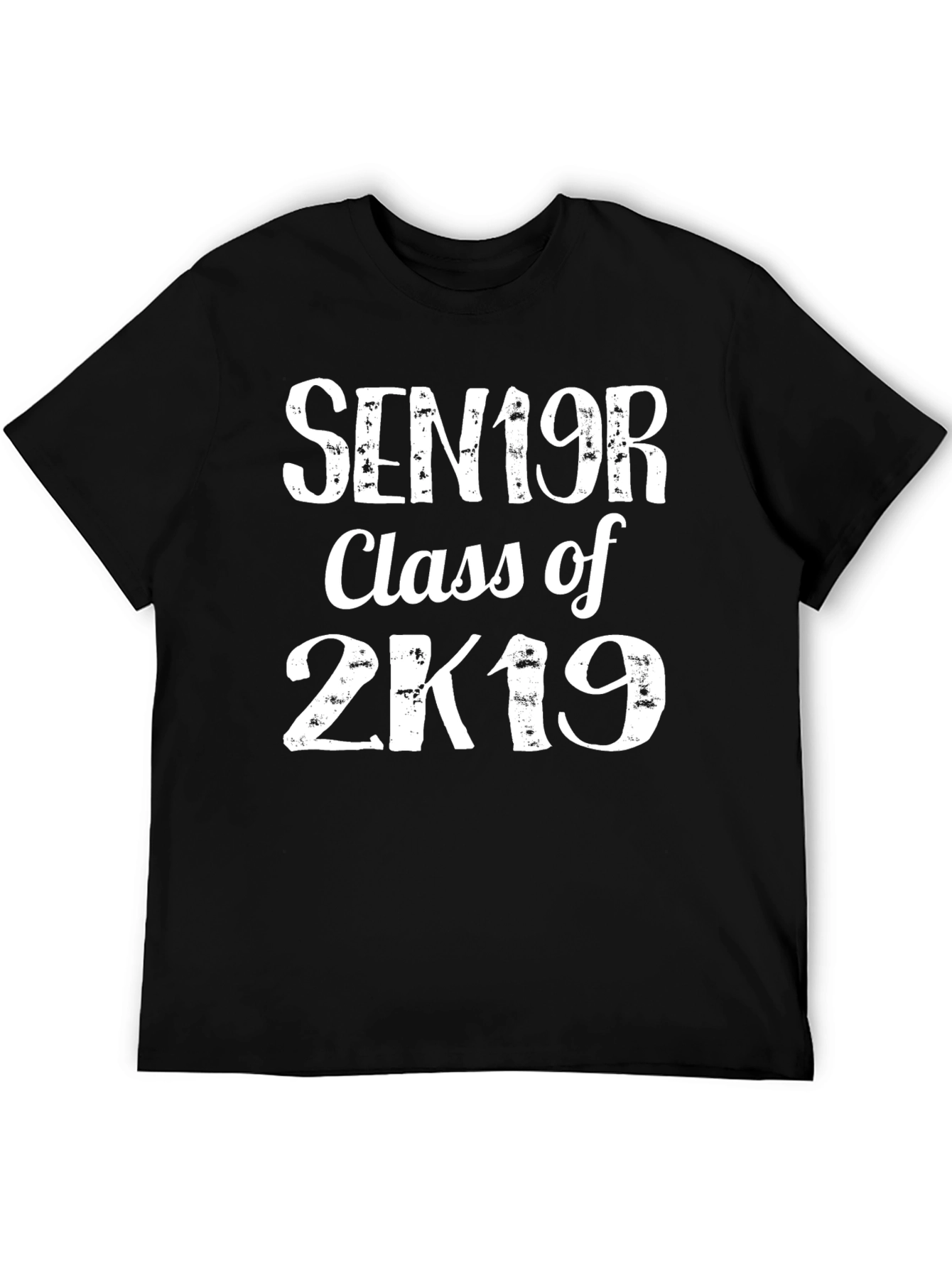 Black Senior Class of 2K19 Black T-Shirt view 5