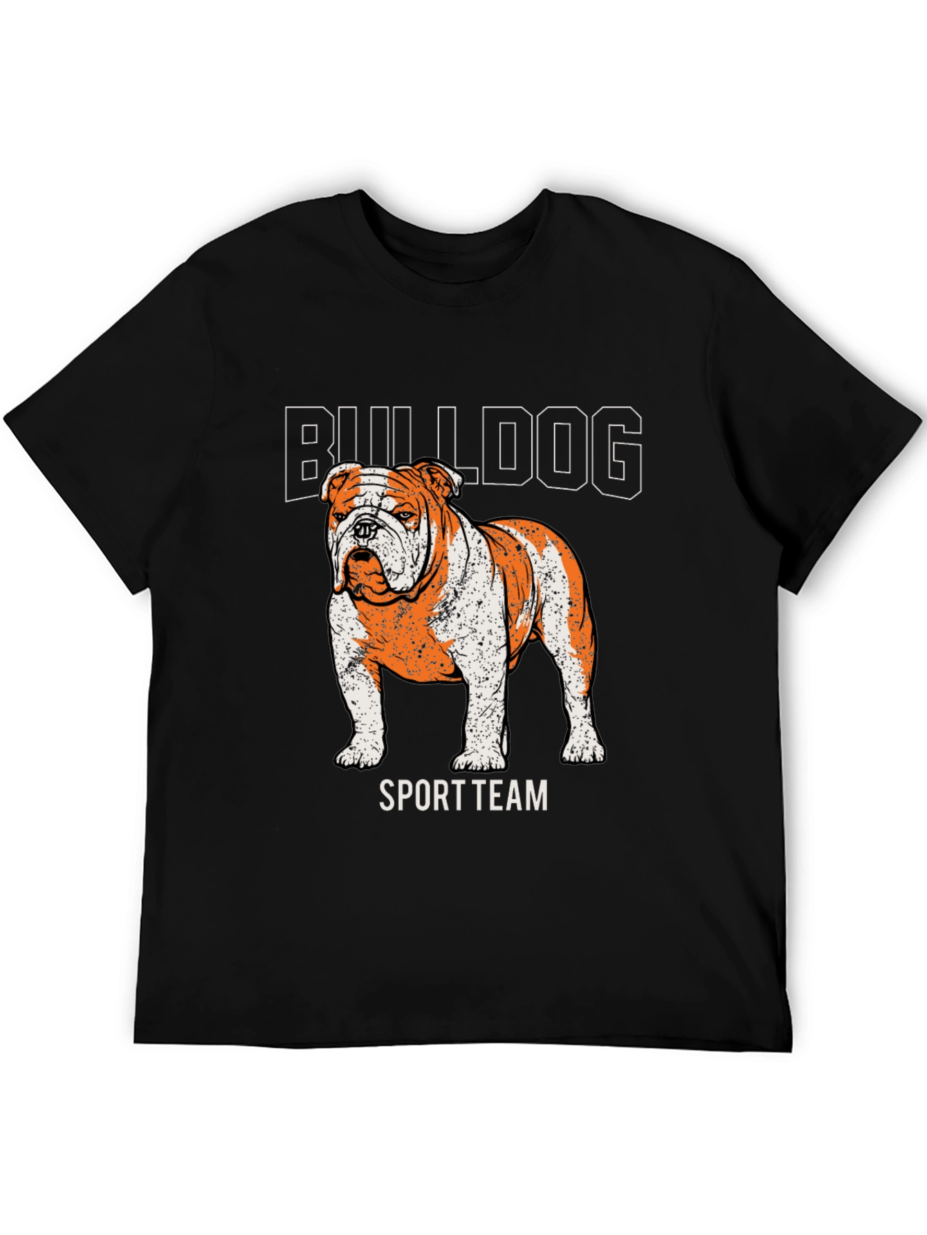 Black Bulldog Sport Team Graphic Tee - Black view 5
