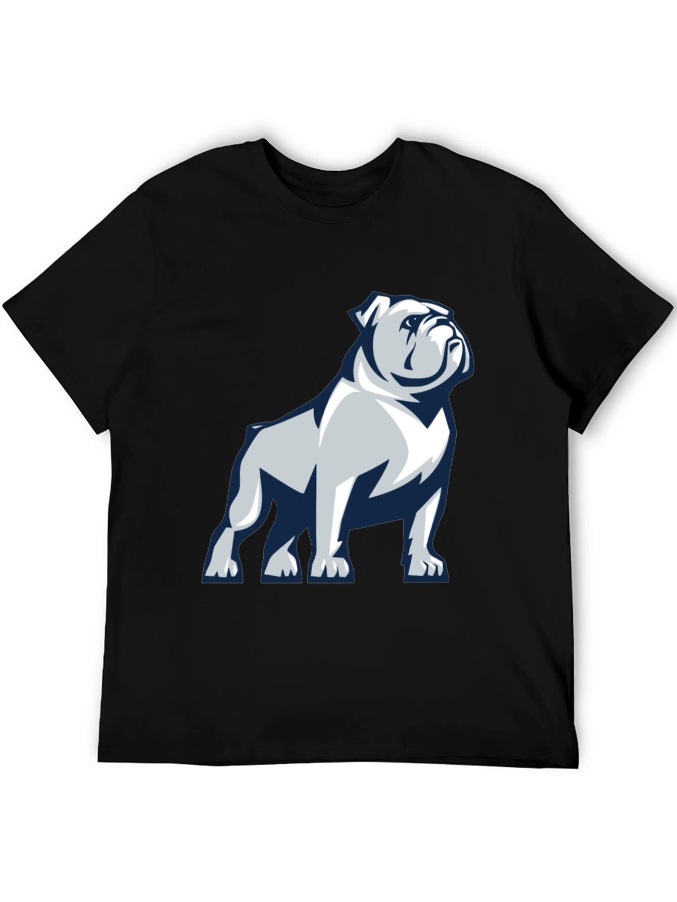 Black Bulldog Graphic Print T-Shirt view 5