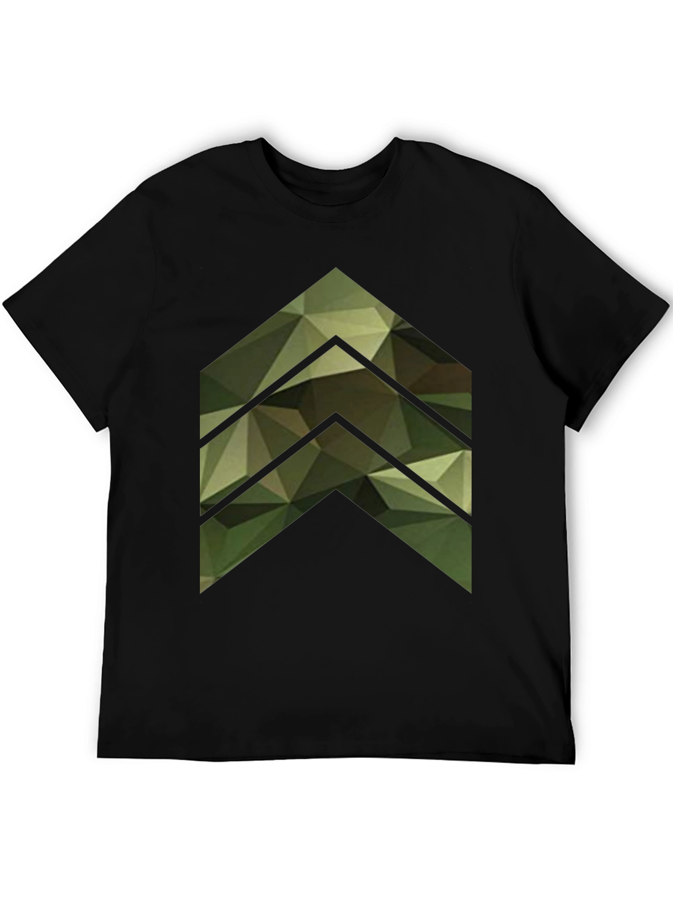Black Modern Camo Arrow T-Shirt view 5