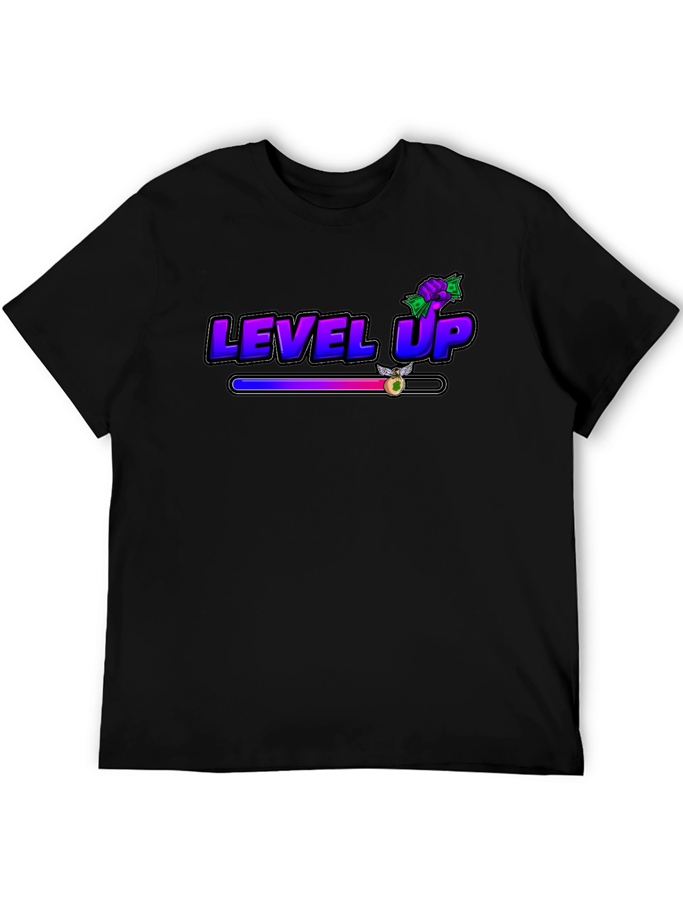Black Level Up Graphic Tee - Gamer Style view 5