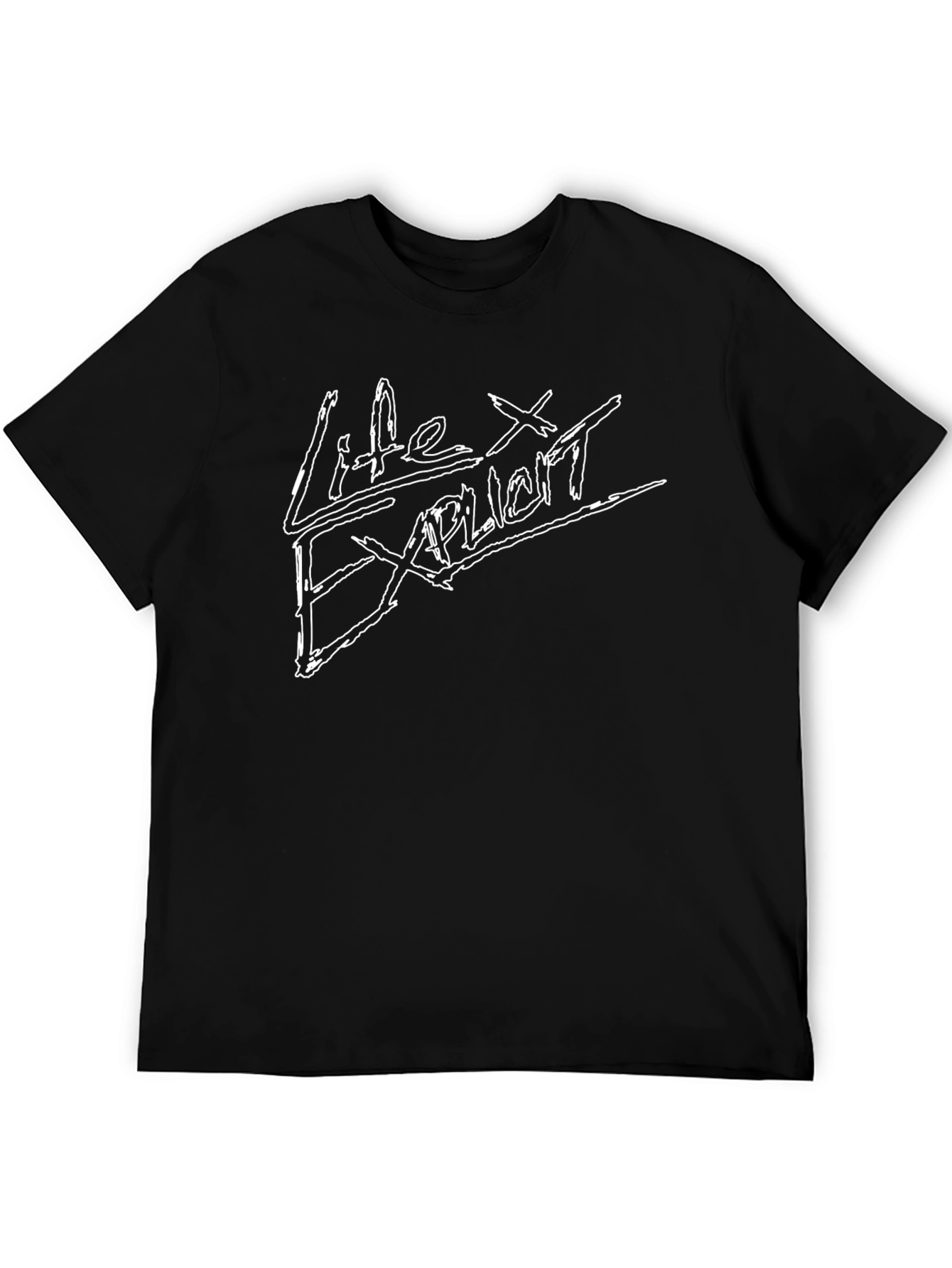 Black Life Explicit Graphic T-Shirt - Black Cotton Tee view 5